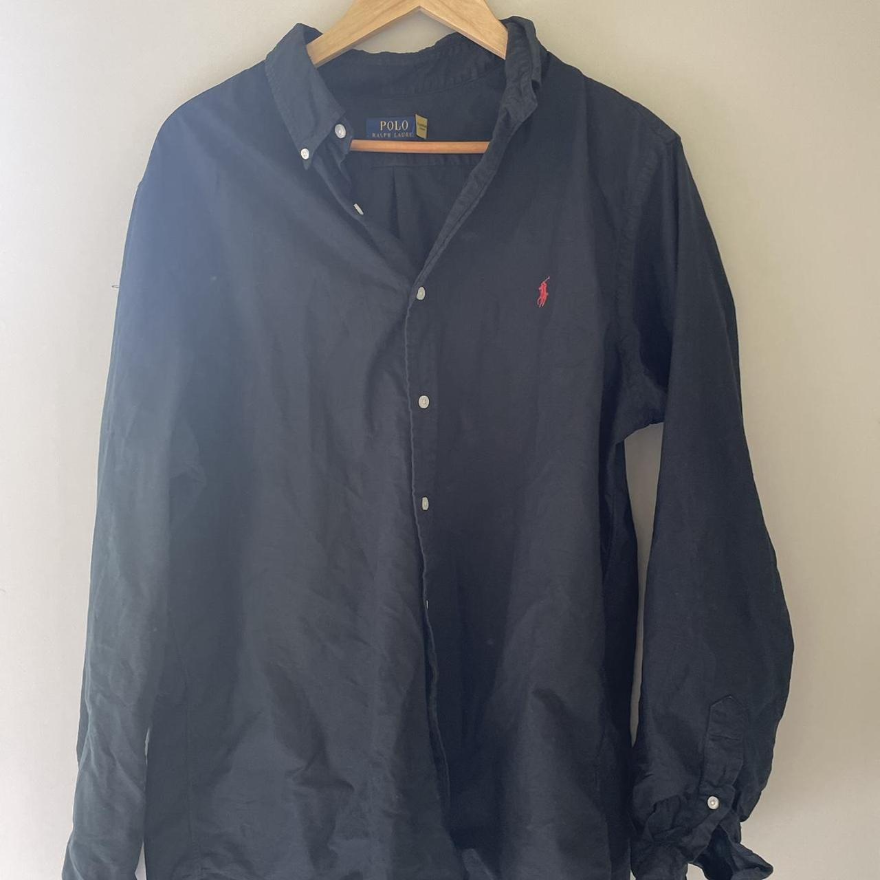 Ralph Lauren black shirt - size XL - Depop