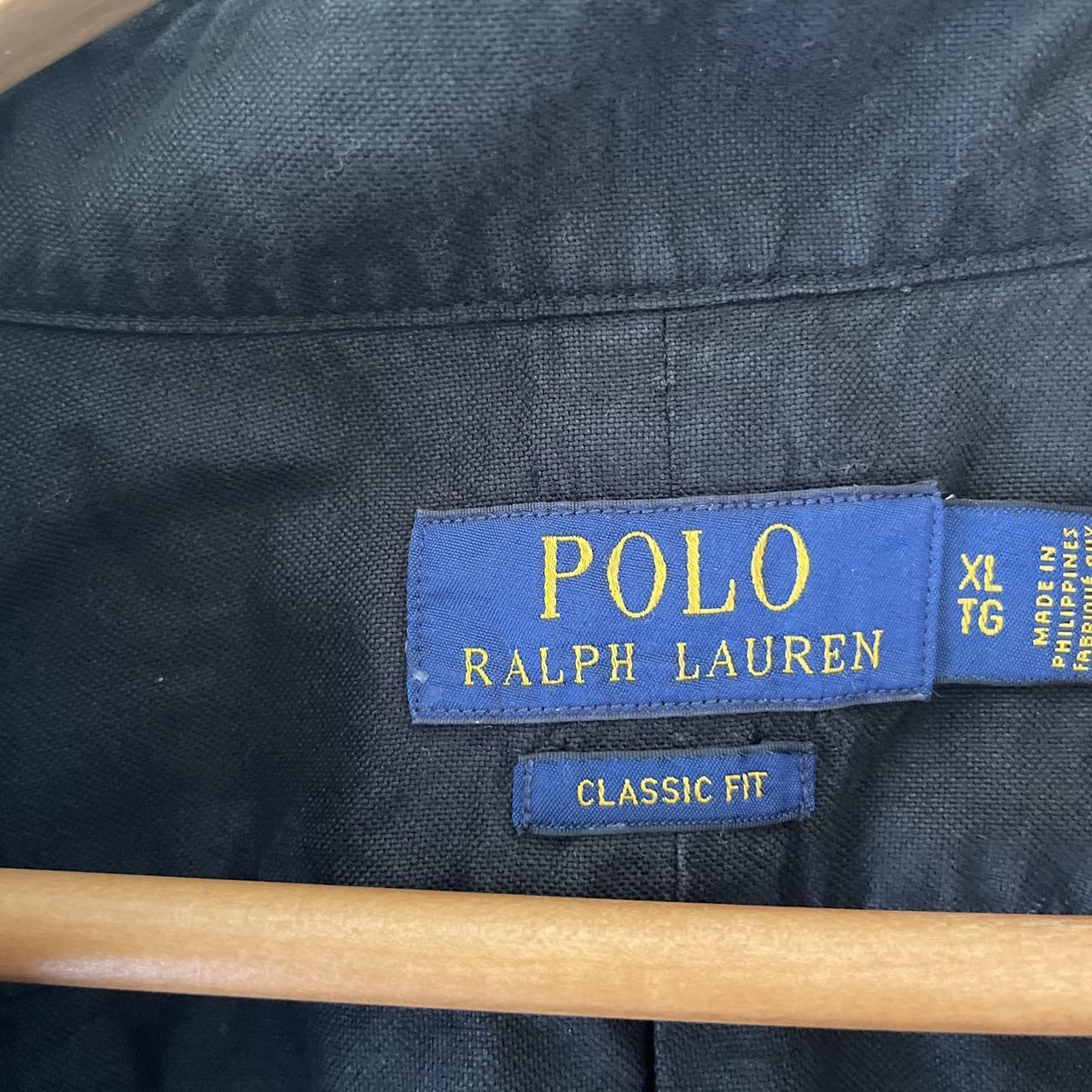 Ralph Lauren black shirt - size XL - Depop