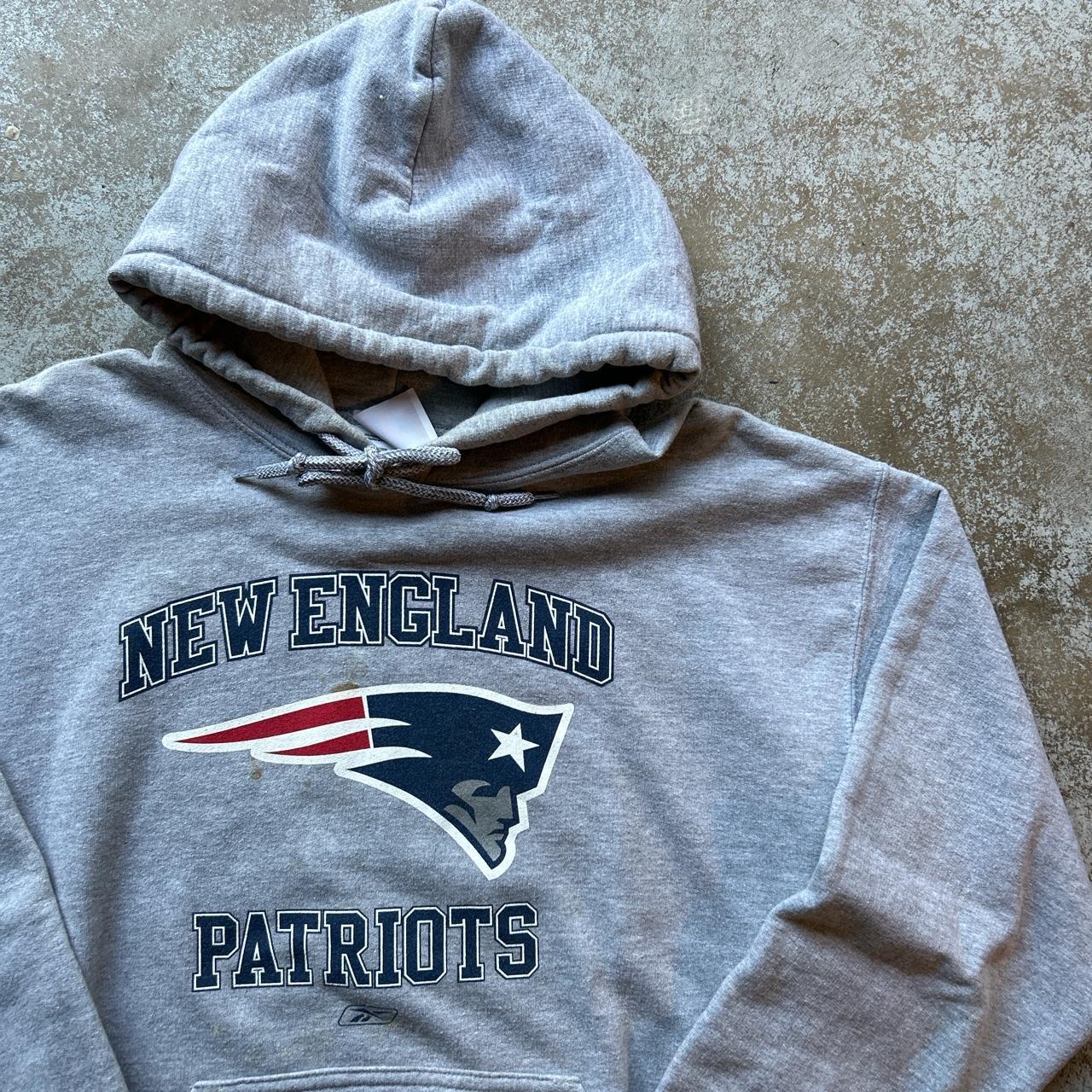 Vintage Reebok Patriots AFC Hoodie Size XL DM for - Depop