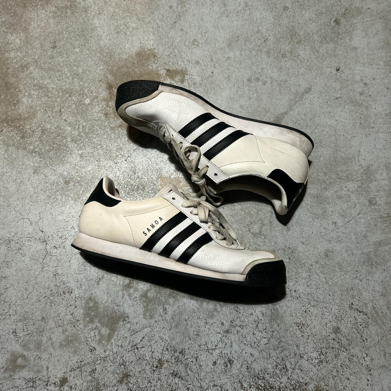 adidas samoa black and white mens