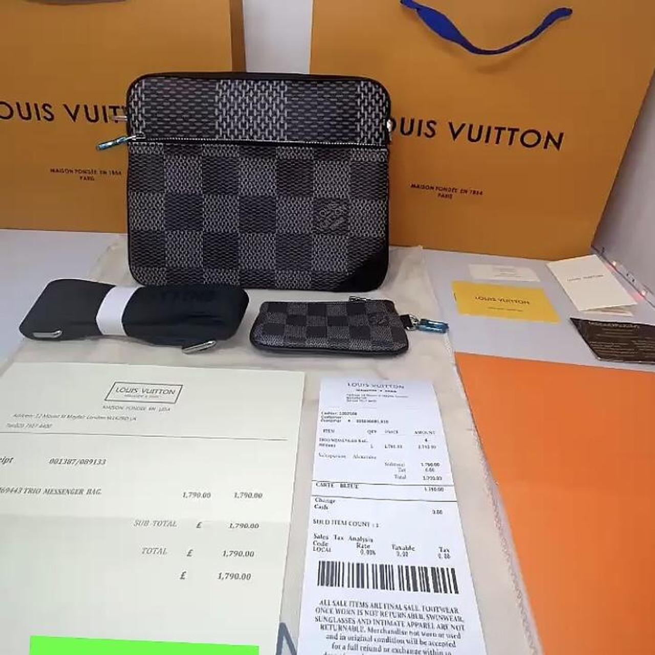 Grey Louis Vuitton duo messanger✓ Comes with lv - Depop