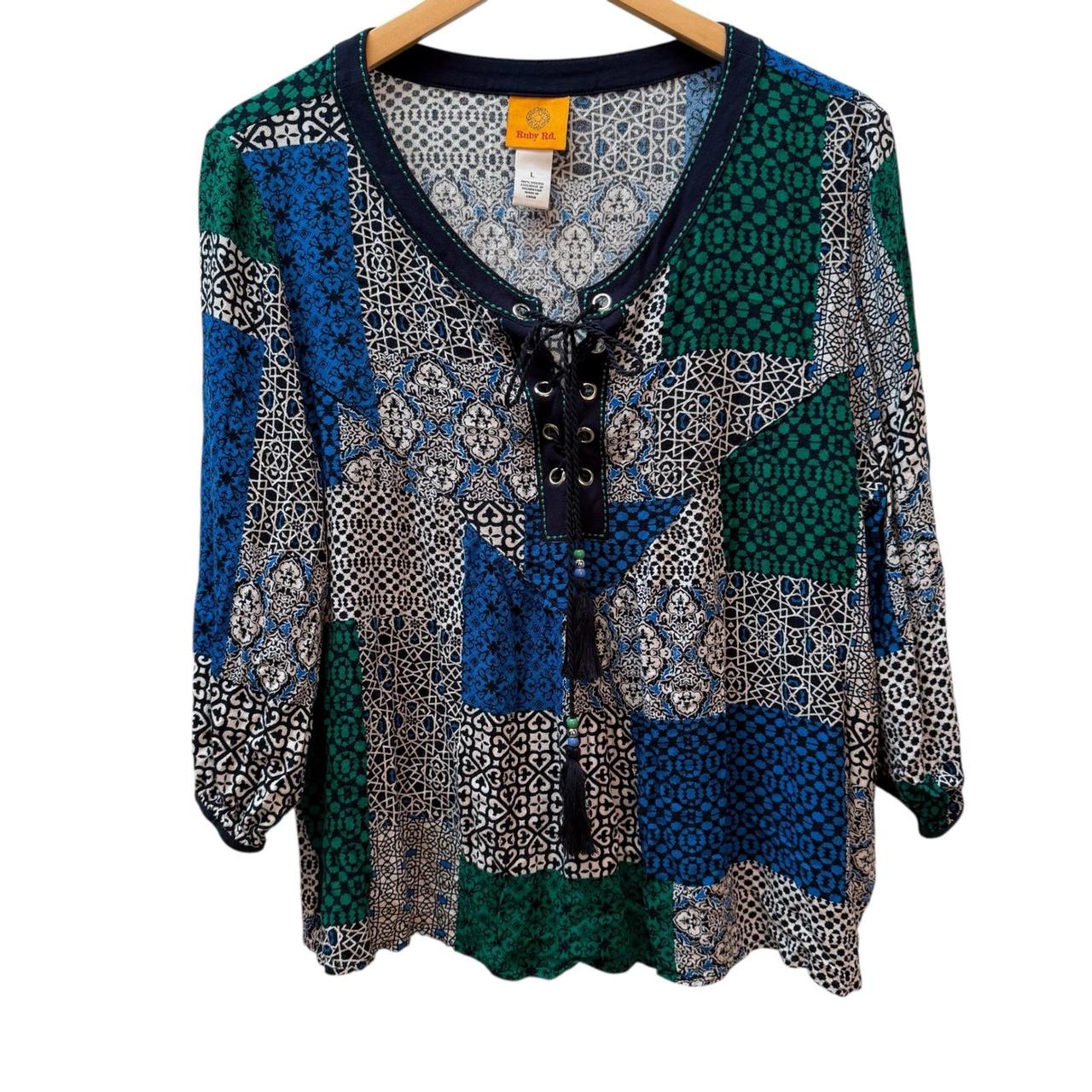 Ruby Rd. Women's Blouse - Multi - L – Ruby Rd Wom… - image 1