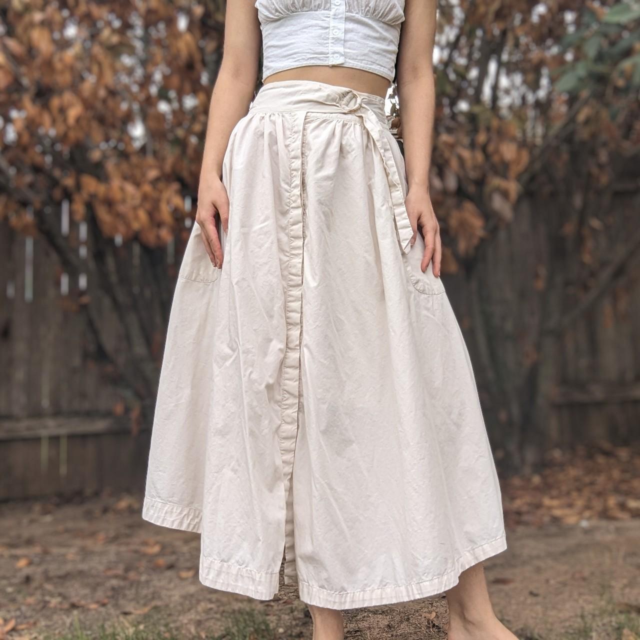 Free People 100% cotton skirt. 🪽 XS. Could fit S... - Depop