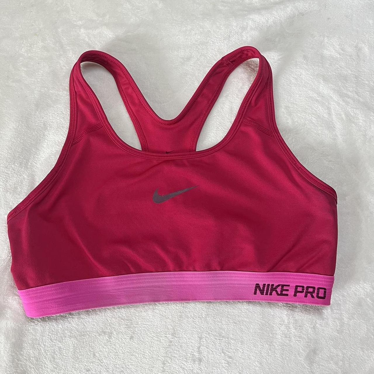 Set of two Nike sports bras. Black and white & Coral - Depop