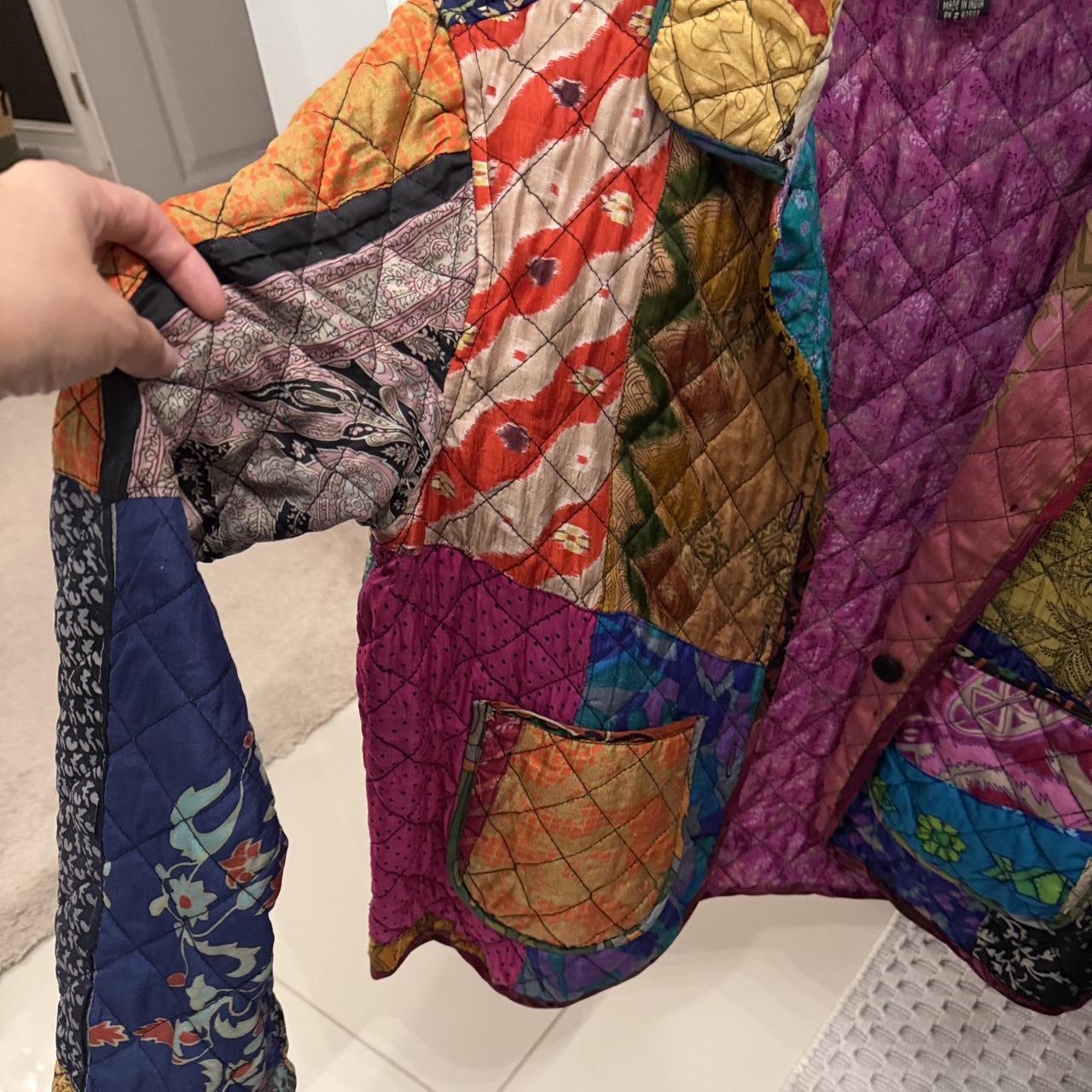 Women's Jacket - Multi - L – Multicoloured patchw… - image 3