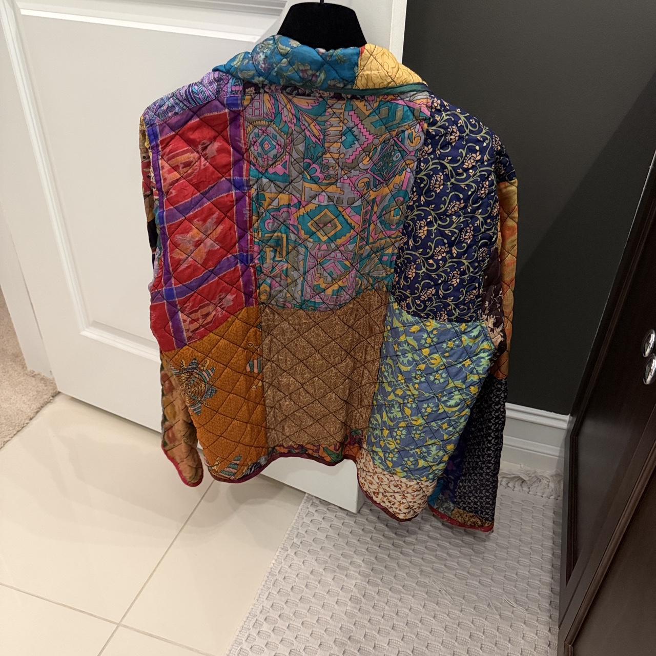 Women's Jacket - Multi - L – Multicoloured patchw… - image 6