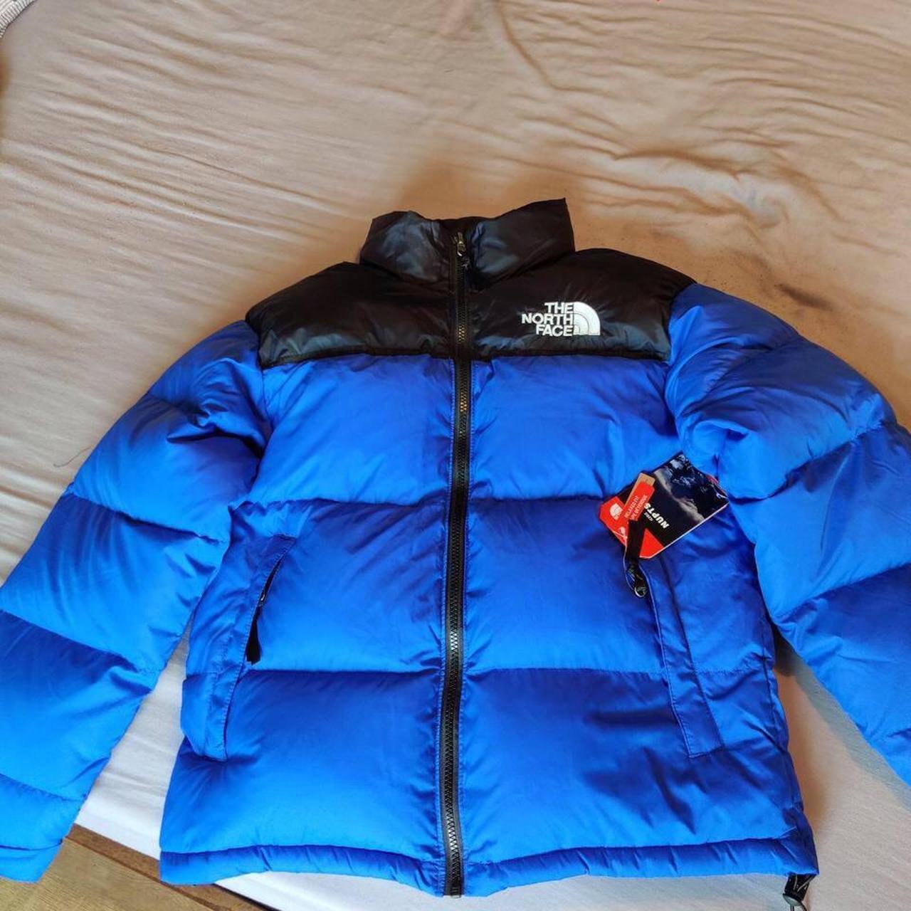 Blue North Face puffer jacket 700 down fill with... - Depop