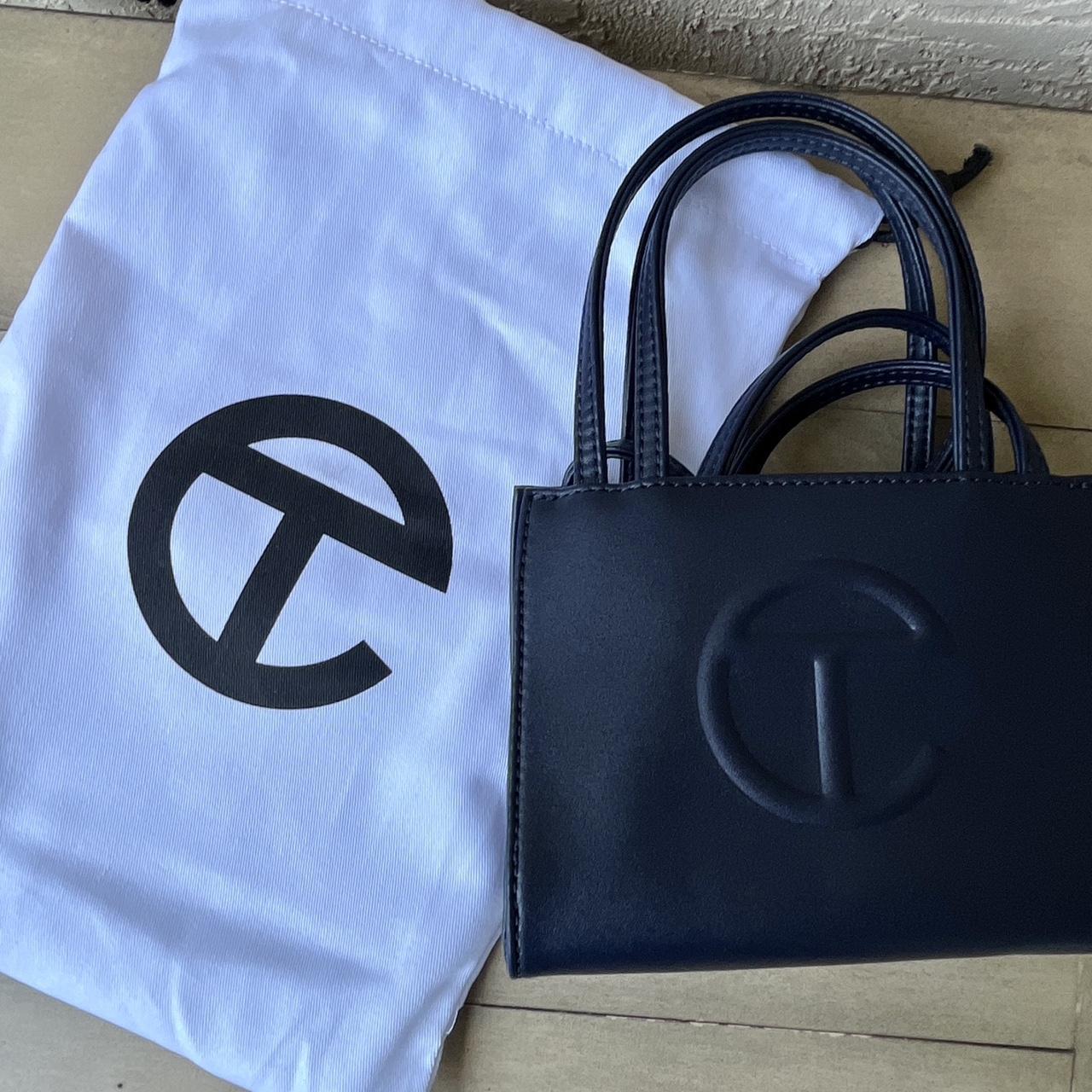 Telfar Small Shopping Bag Navy Blue In excellent... - Depop