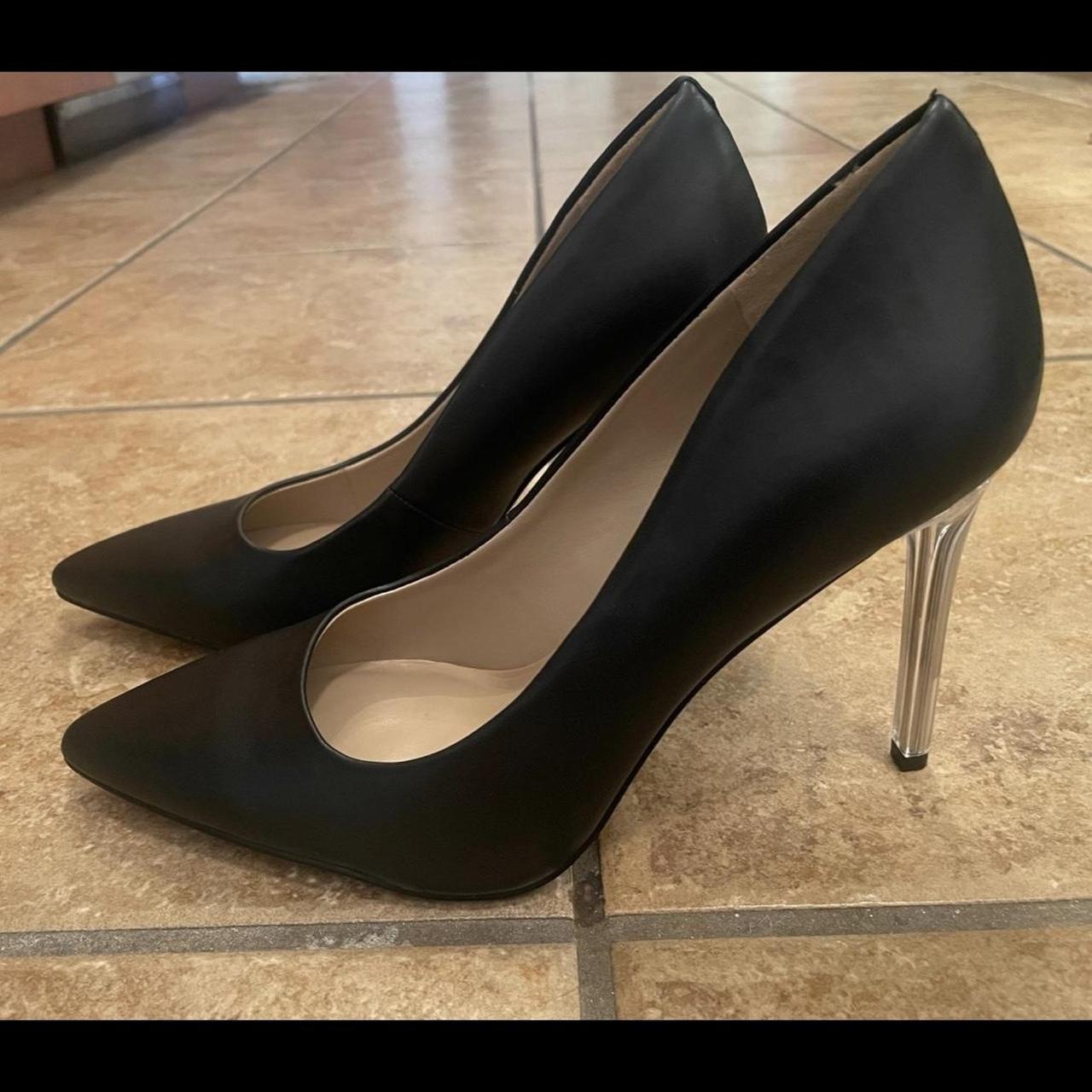 Mix NO. 6 Womens Black Pointed Toe Heel Pumps Size Depop