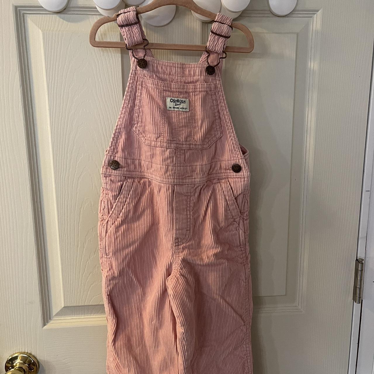 OshKosh Thick Corduroy Overalls Pink 4T Warm And Depop