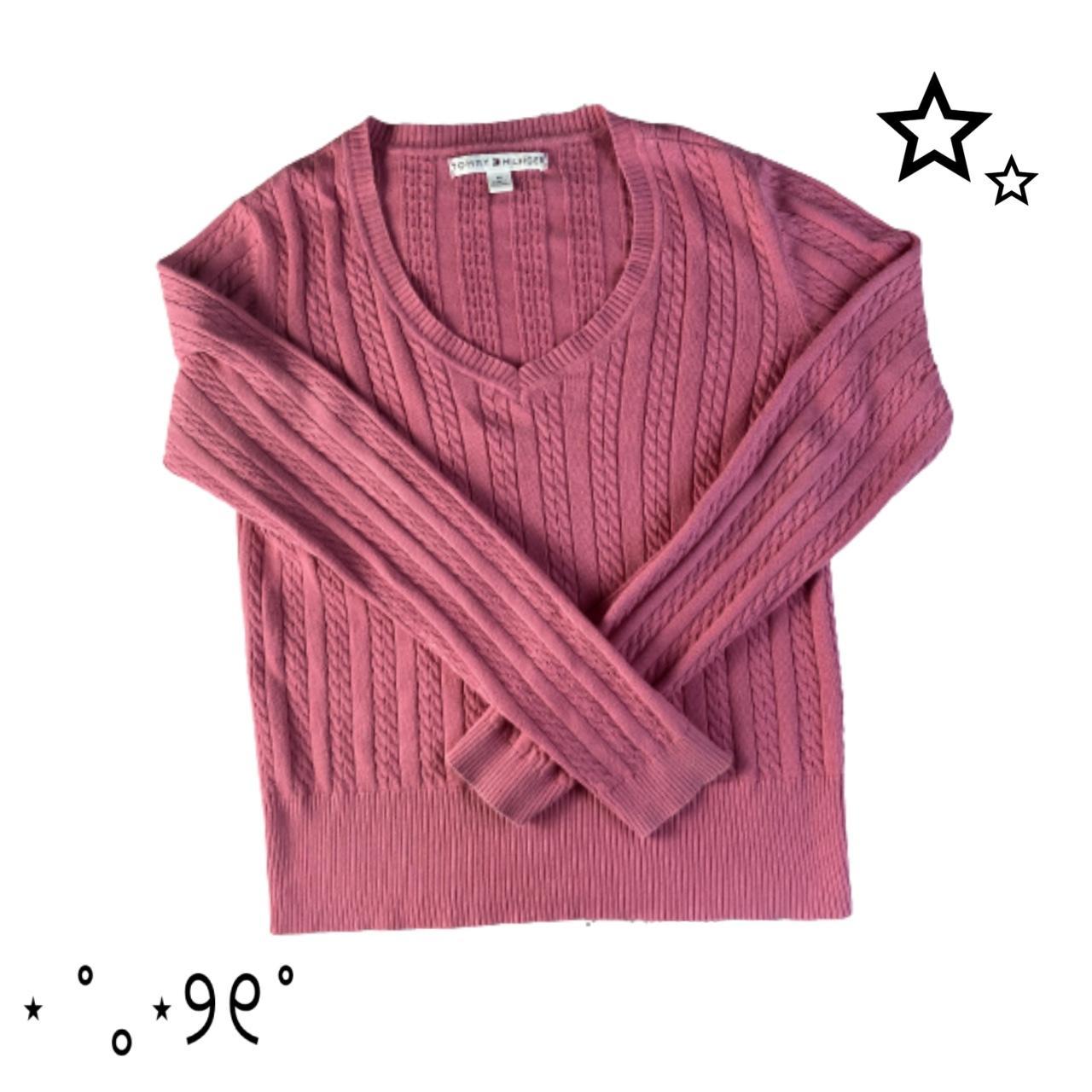 Womens pink outlet tommy hilfiger jumper