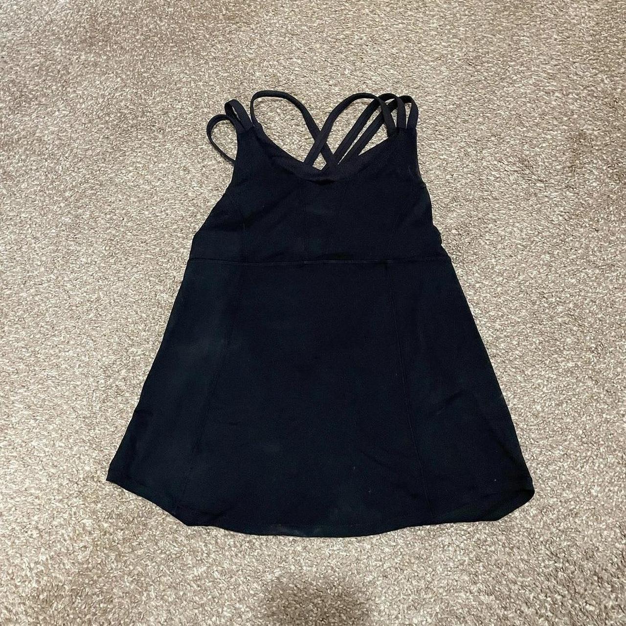 Built In Bra Black Tank Top