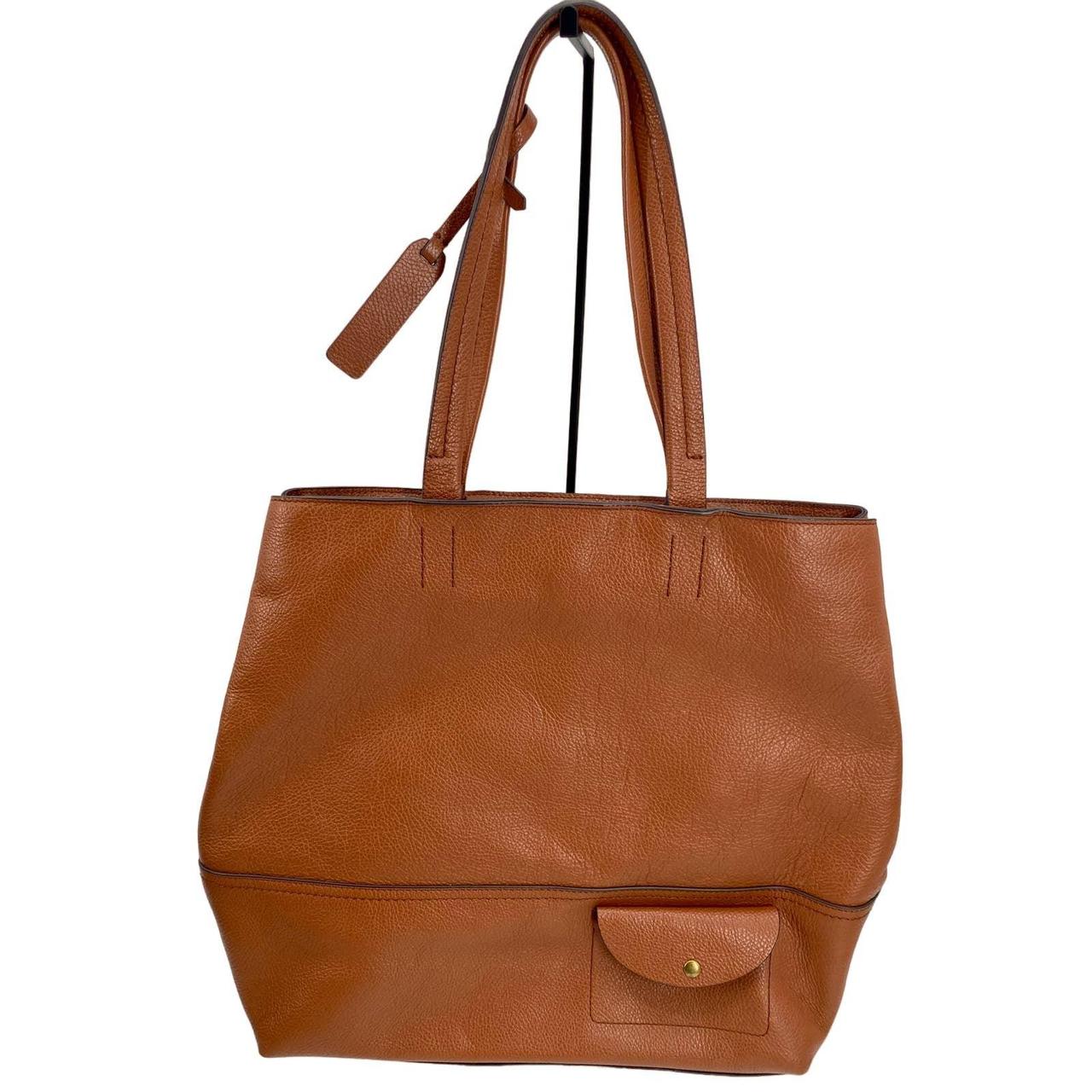 J Crew All day Tote Bag in Brown Leather F5237 Large