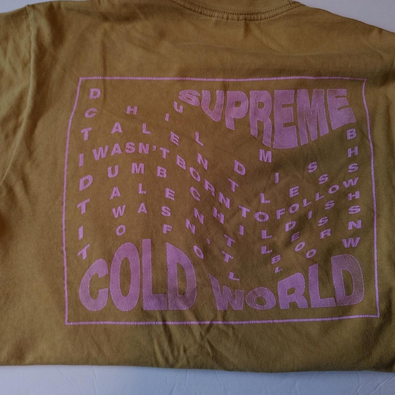 SUPREME COLD WORLD (SS16) U.S. MENS MEDIUM RARE... - Depop