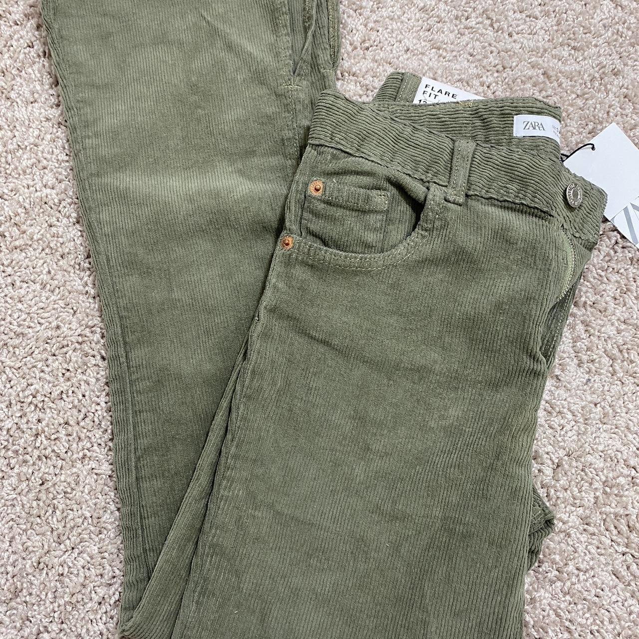 Zara flared best sale corduroy trousers