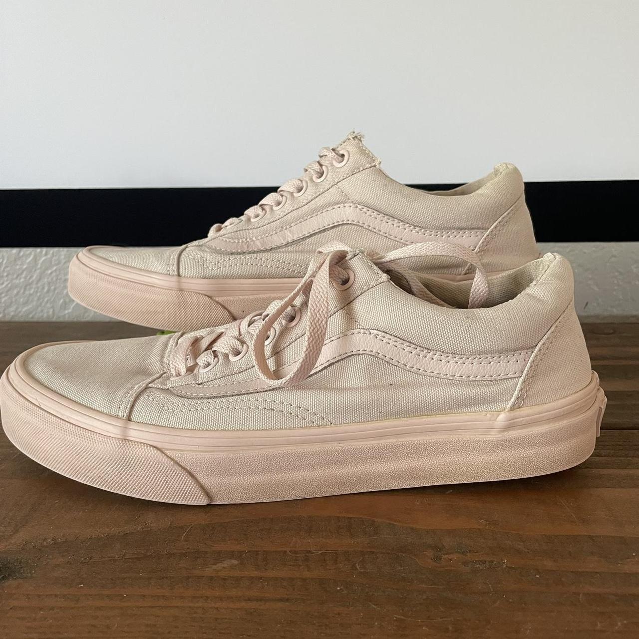 Mono canvas old skool vans deals peach blush