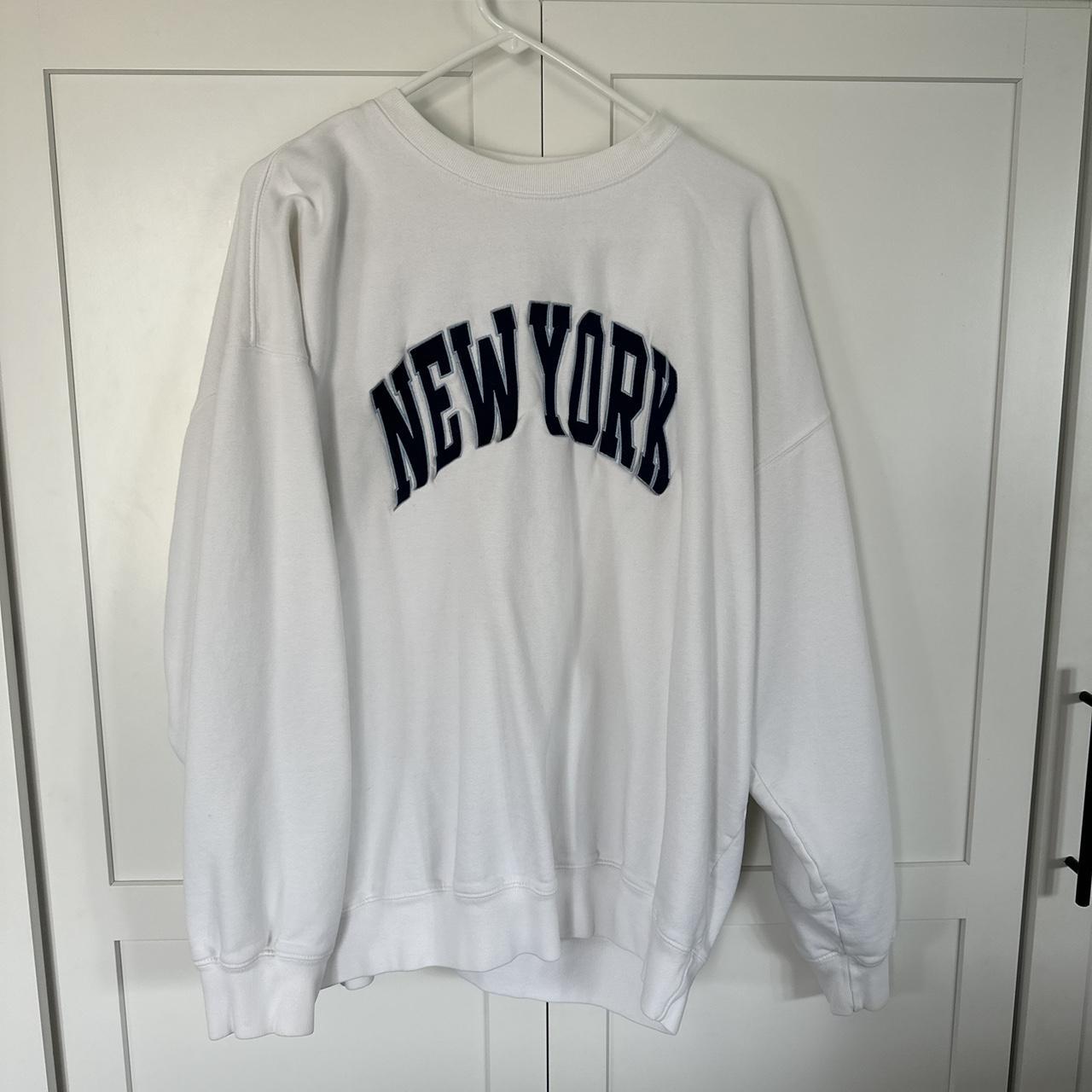 Brandy Melville New York color block hoodie RARE - Depop