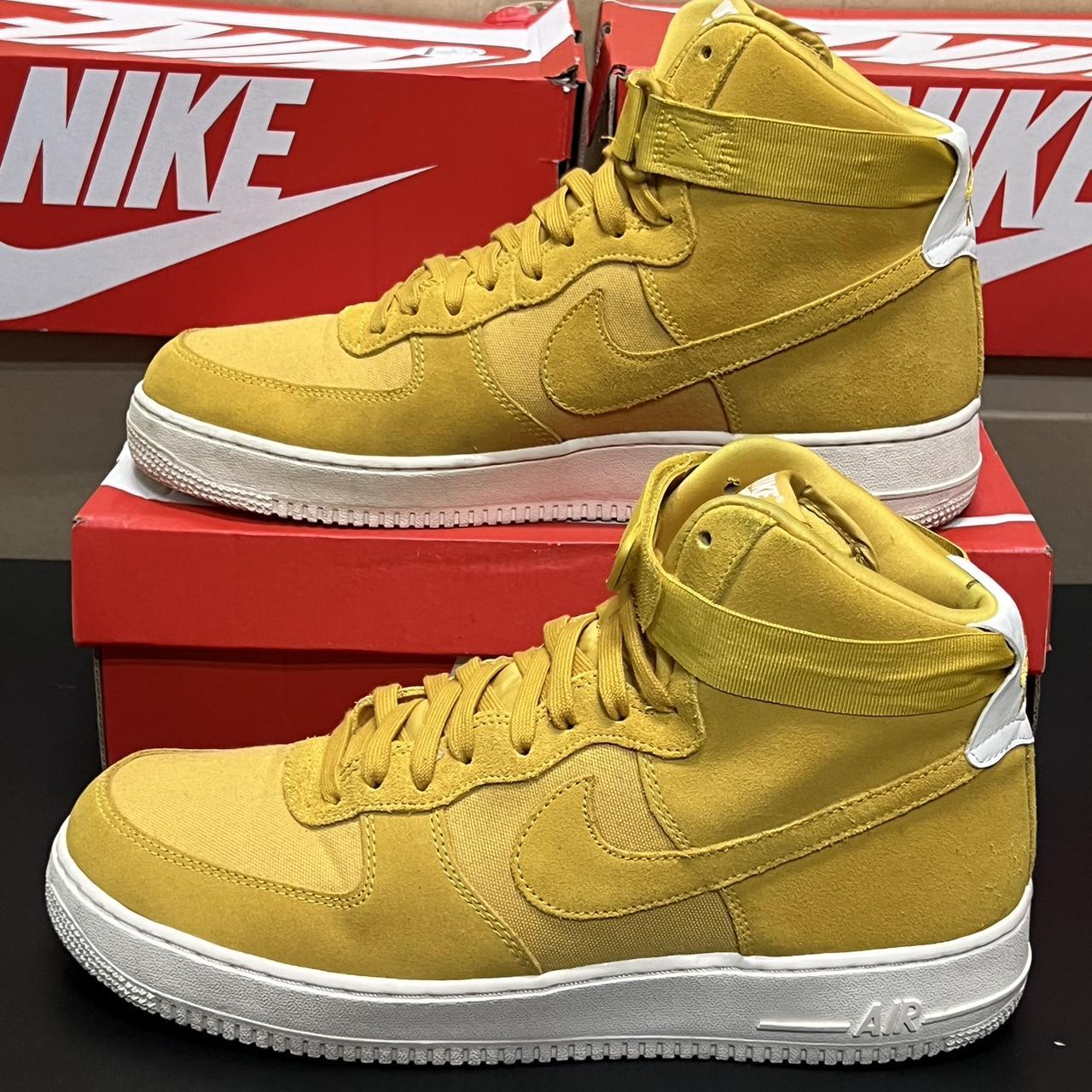 Nike fashion air force 1 yellow suede