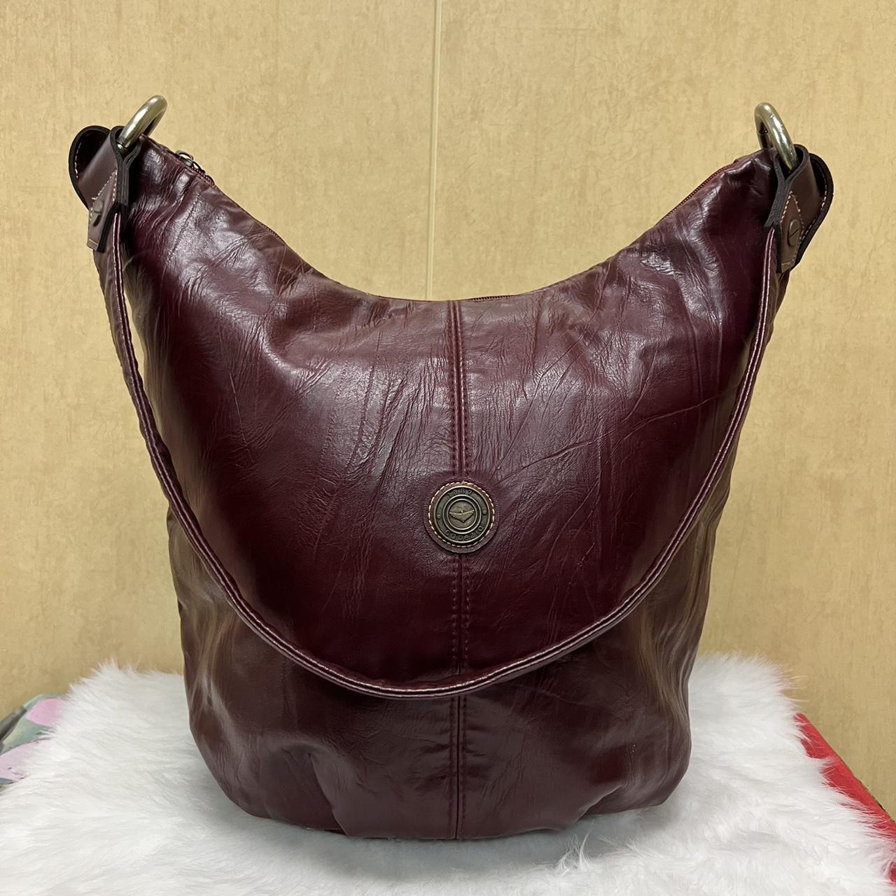 Vintage Capezio 1980's Burgundy Leather Depop
