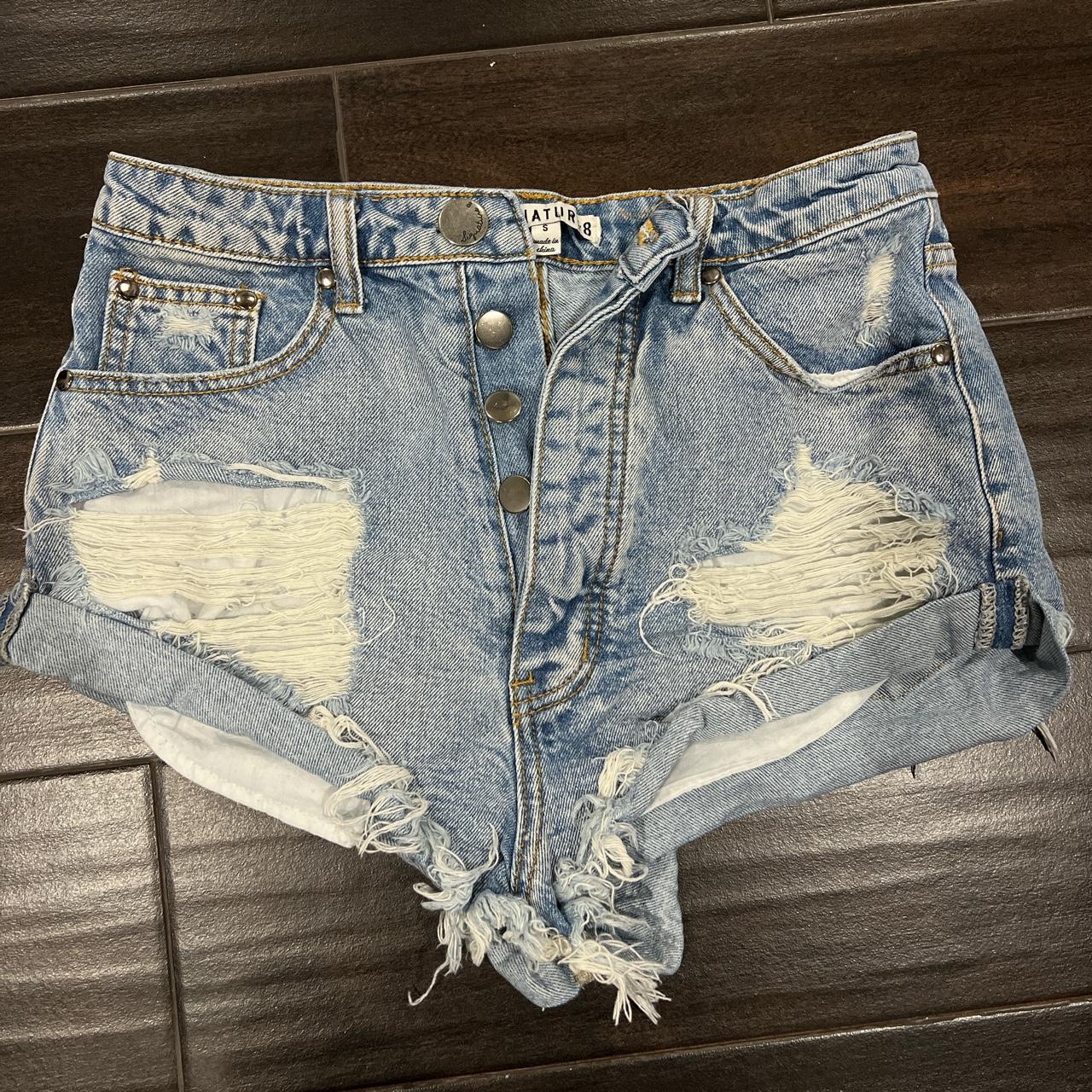 Signature 8 denim on sale shorts