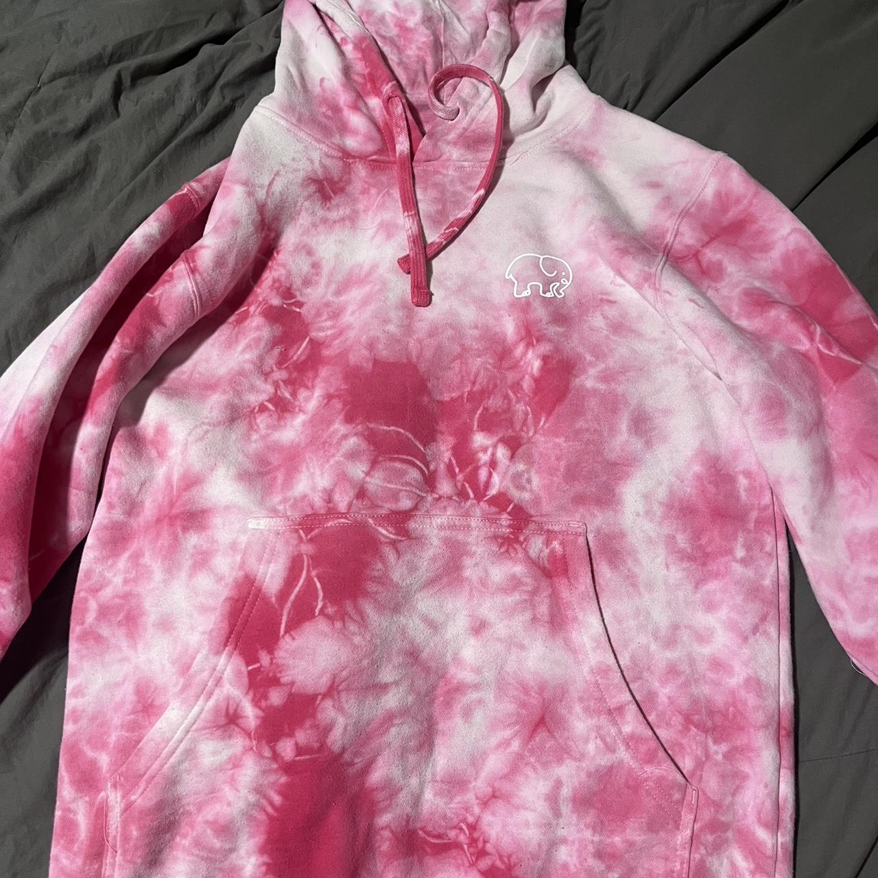 ivoryella oversized pink tie dye hoodie no... - Depop