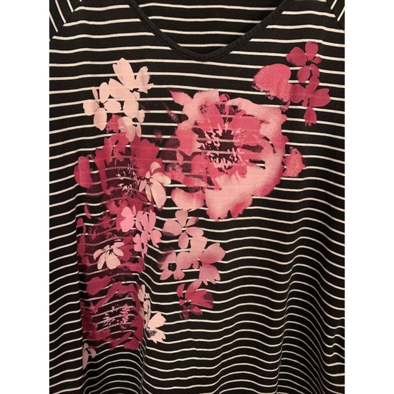 JMS Just My Size 4X Graphic Tee Shirt Black Pink Depop   P0 