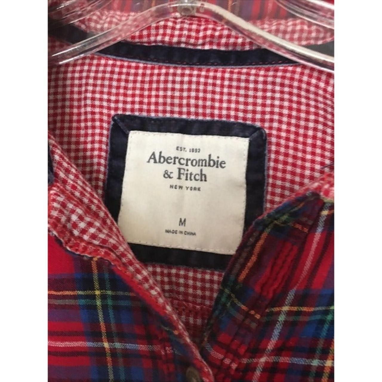 Abercrombie and fitch long sleeve plaid button up... - Depop