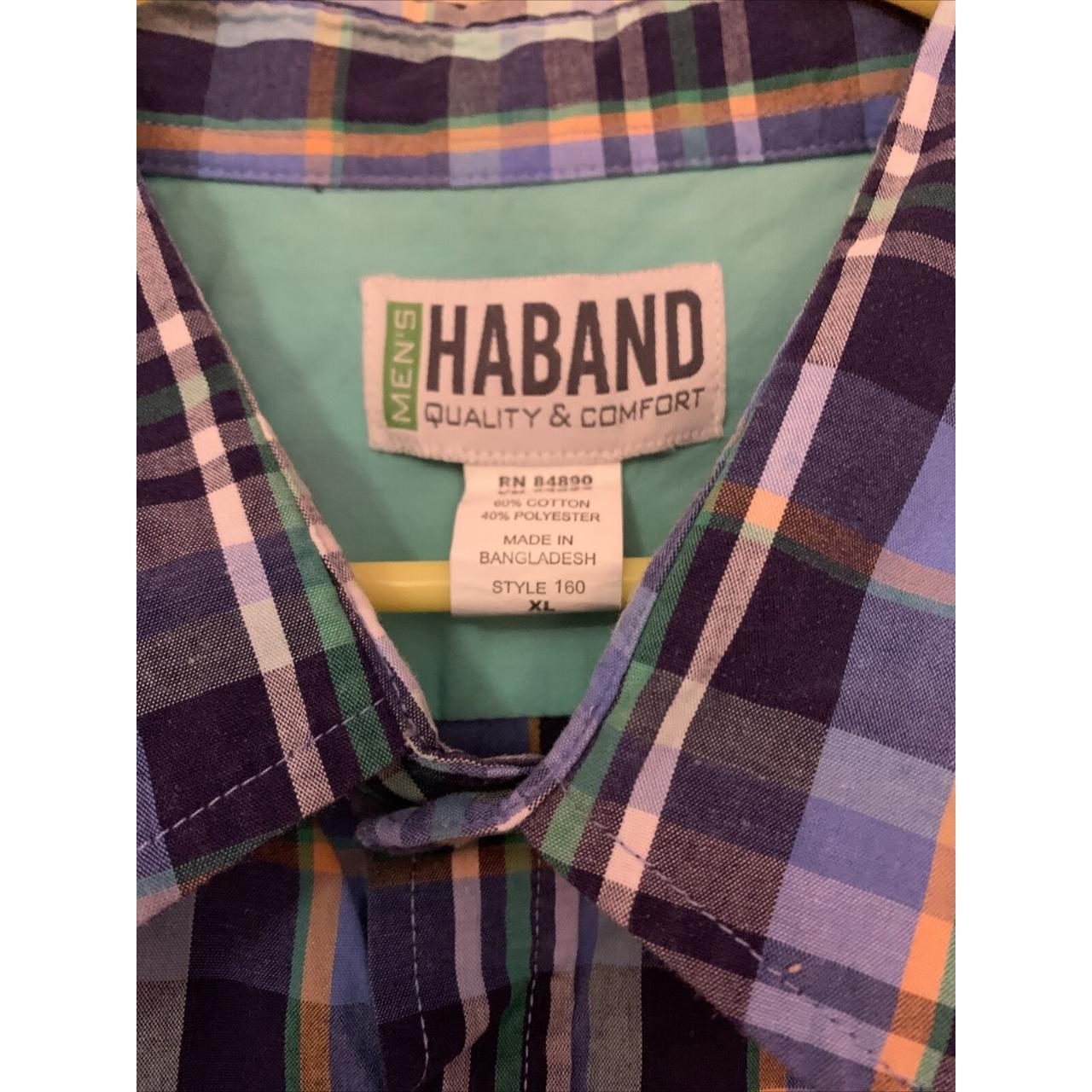 Haband Plaid short Sleeve shirt Men’s Button Up... Depop