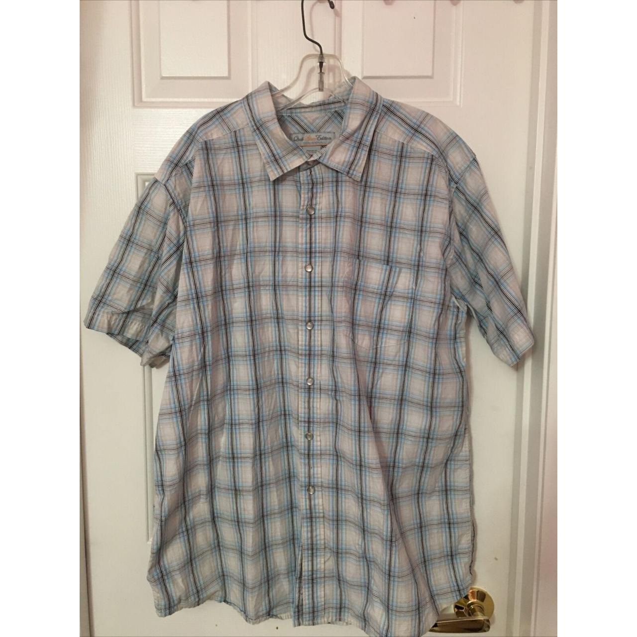 Quick Silver Mens Pearl Snap Button Up Shirt Depop   P0 