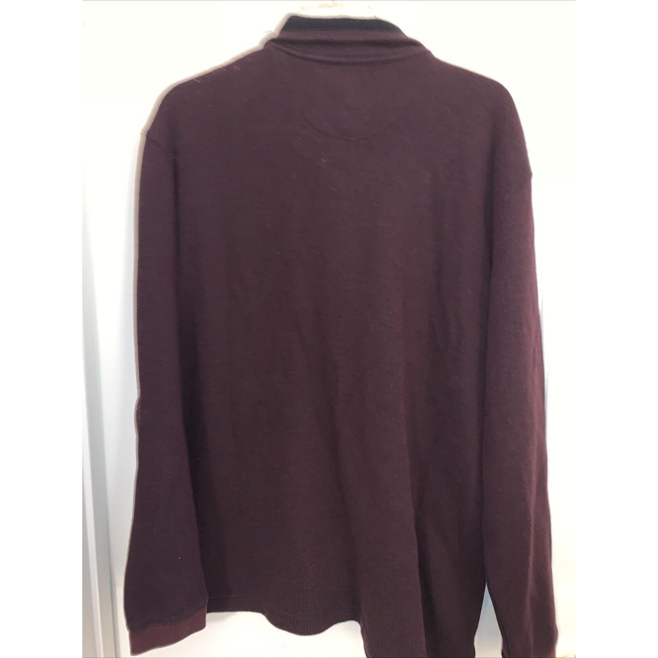 HAGGAR Sweater Men's L Pullover Long Sleeve 1/4 Zip... - Depop