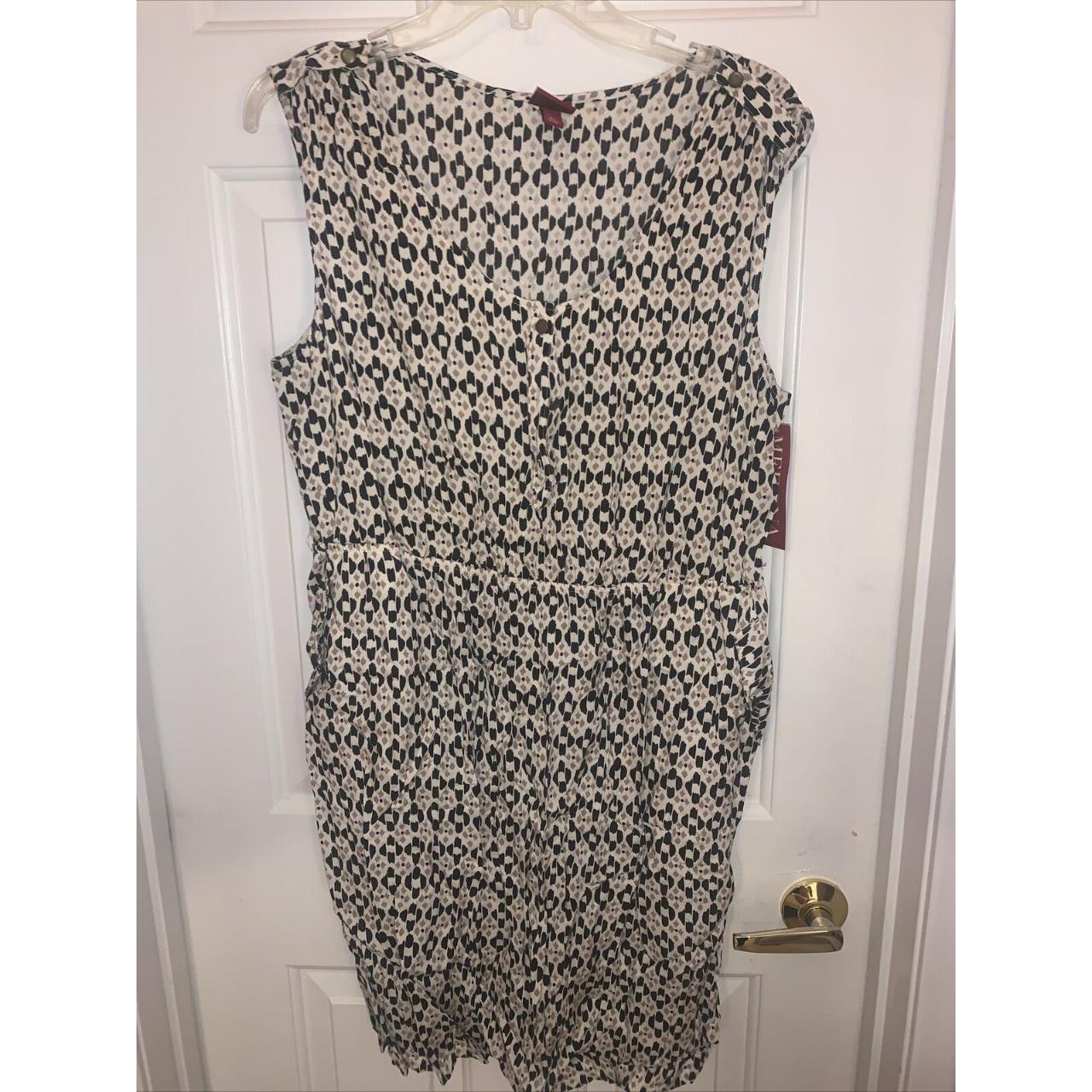 Merona Dress XL Button Front Neutral Earth Tones... - Depop