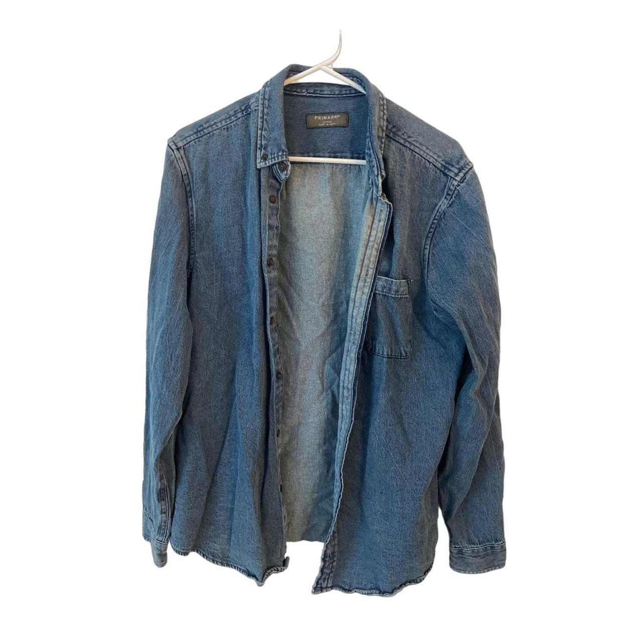Women's Jean Jacket Primark Button Up Has Front... Depop