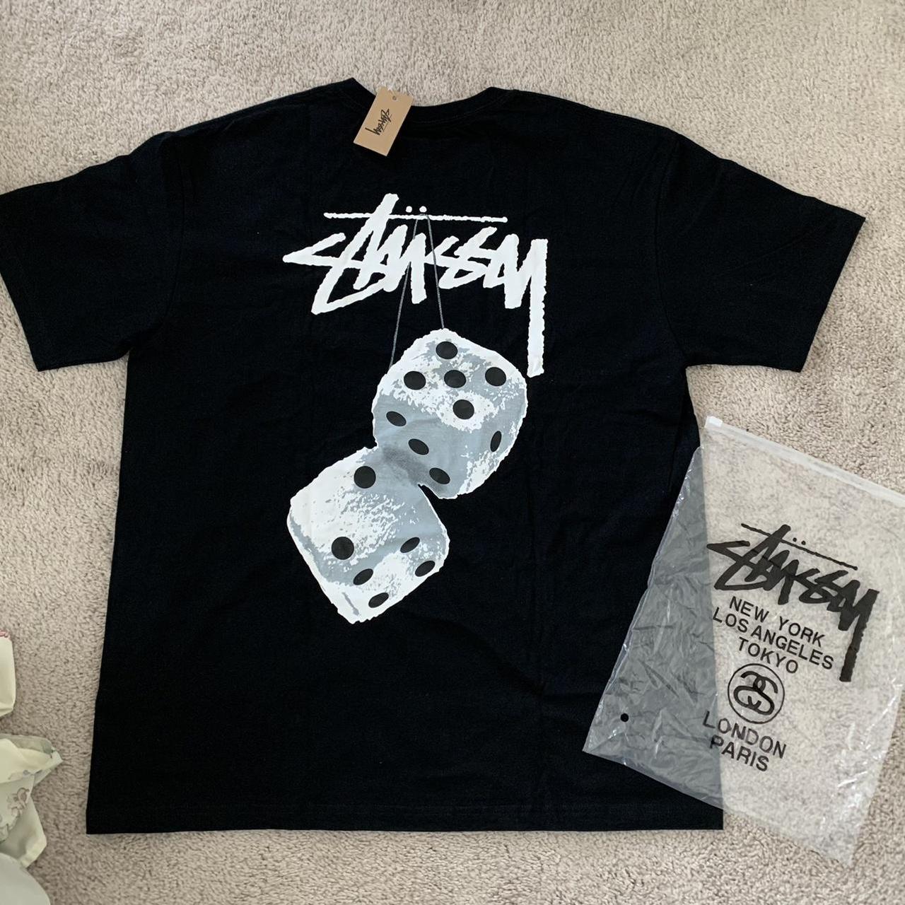 Stussy Dice Tee - Black Size: Large new wit tags... - Depop