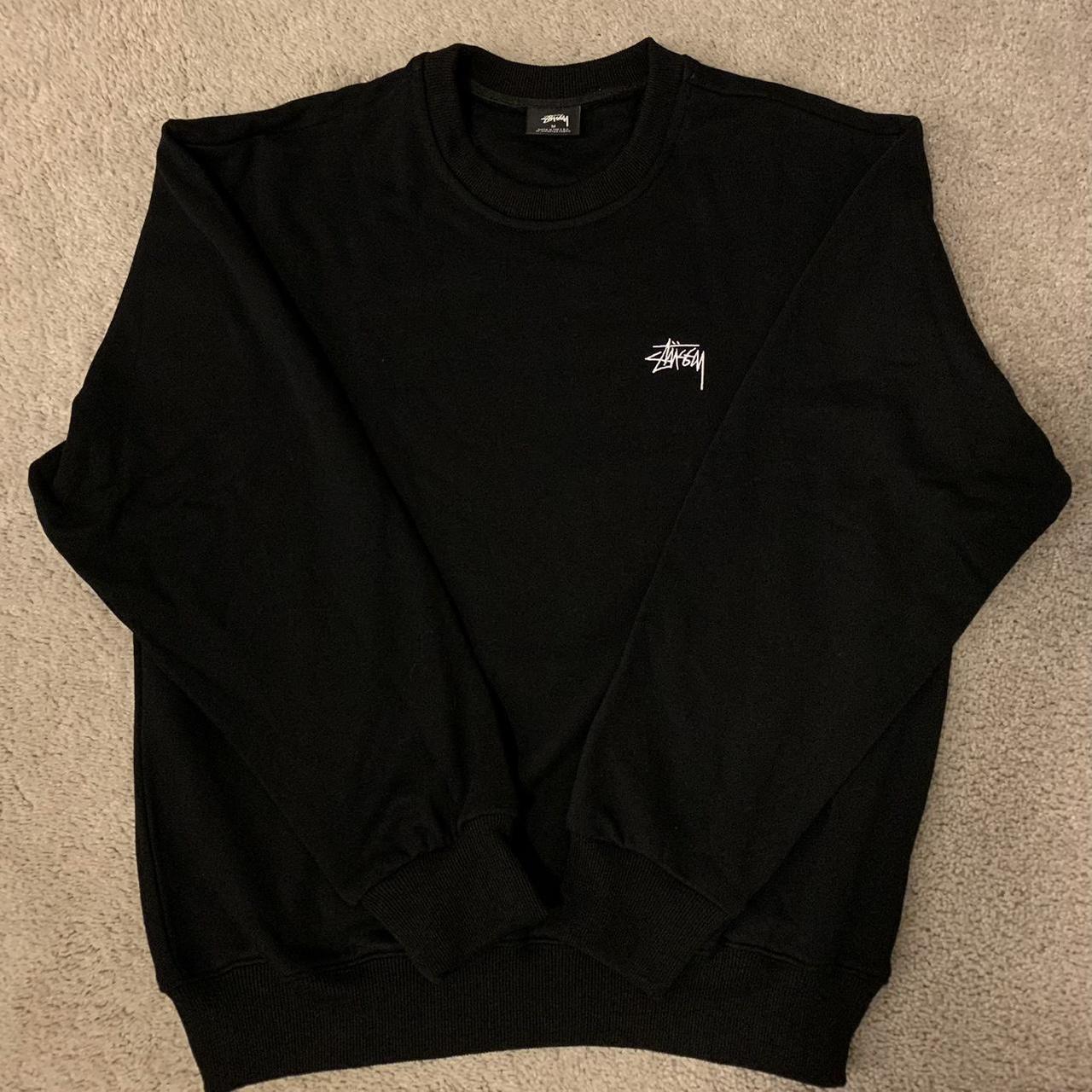 Stussy Crewneck Sweater - Black like new worn only... - Depop