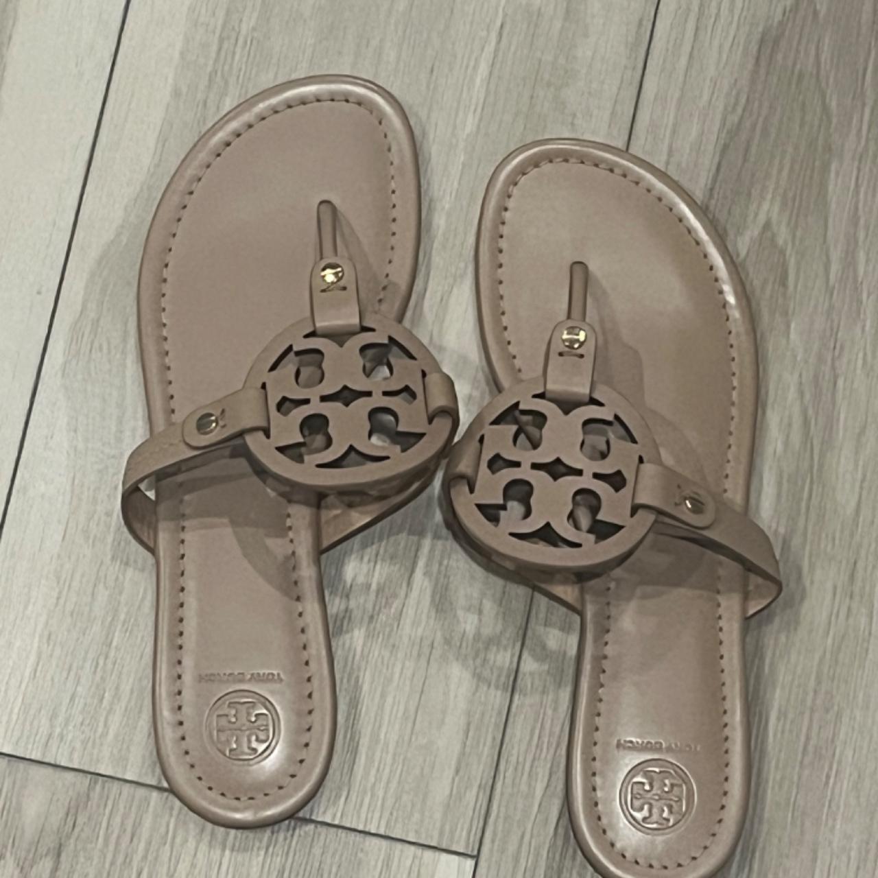 Tory Burch miller sandals in light sand Depop