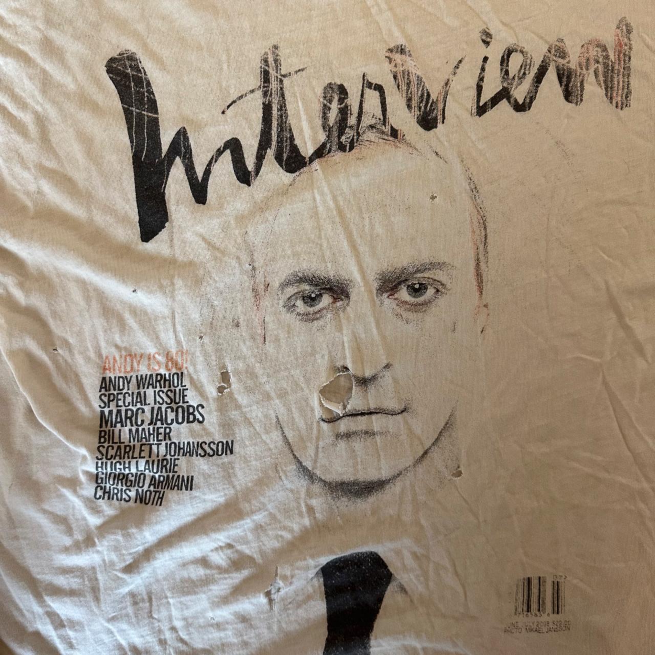 00s Interview Magazine Shirt featuring Marc Jacobs... - Depop