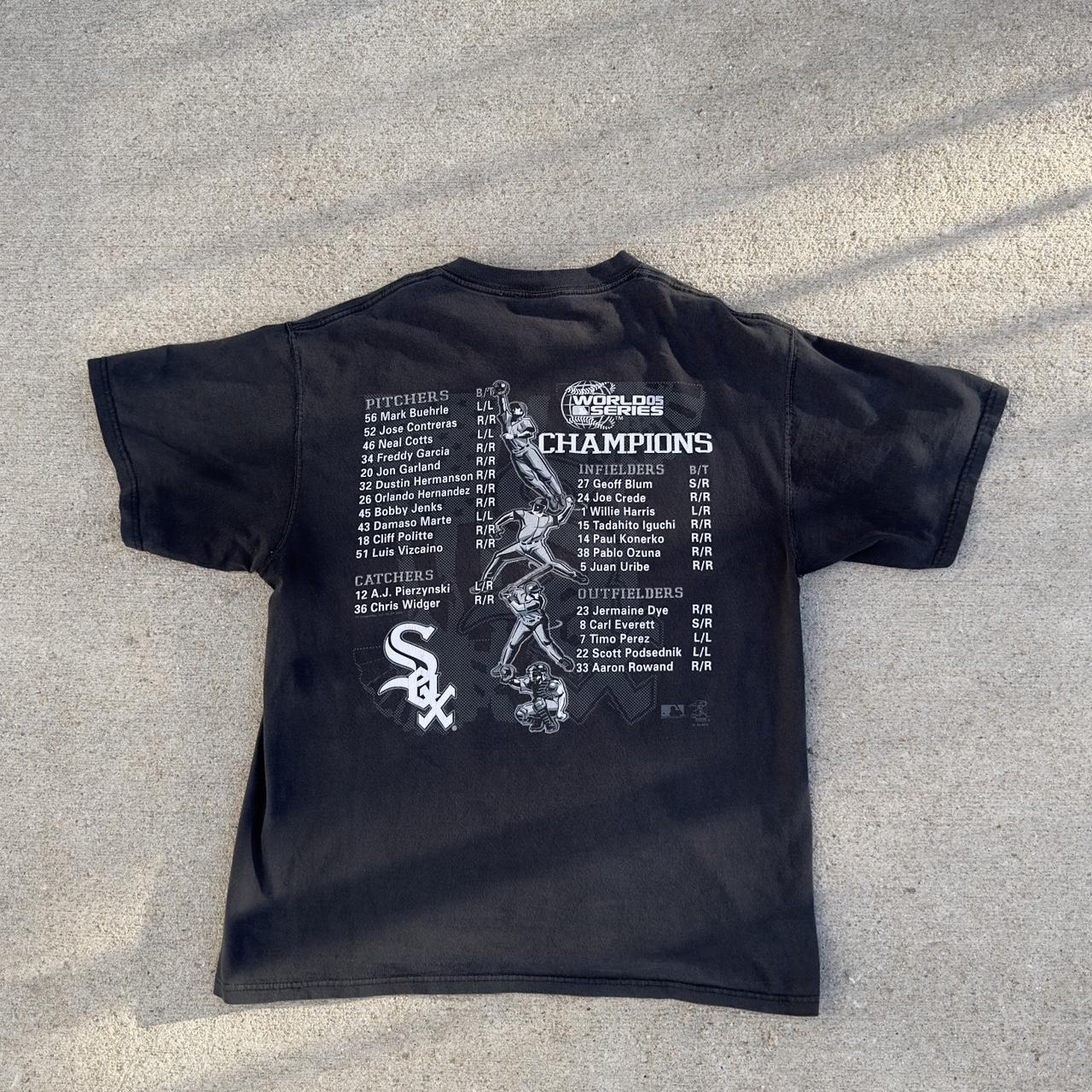 Y2k 2005 Chicago White Sox World Series T-Shirt Lee - Depop