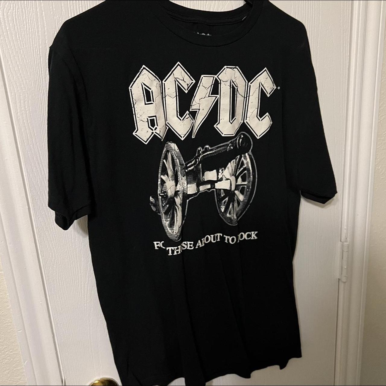 Vintage AC/DC Tee #oversized #cotton #casual... - Depop