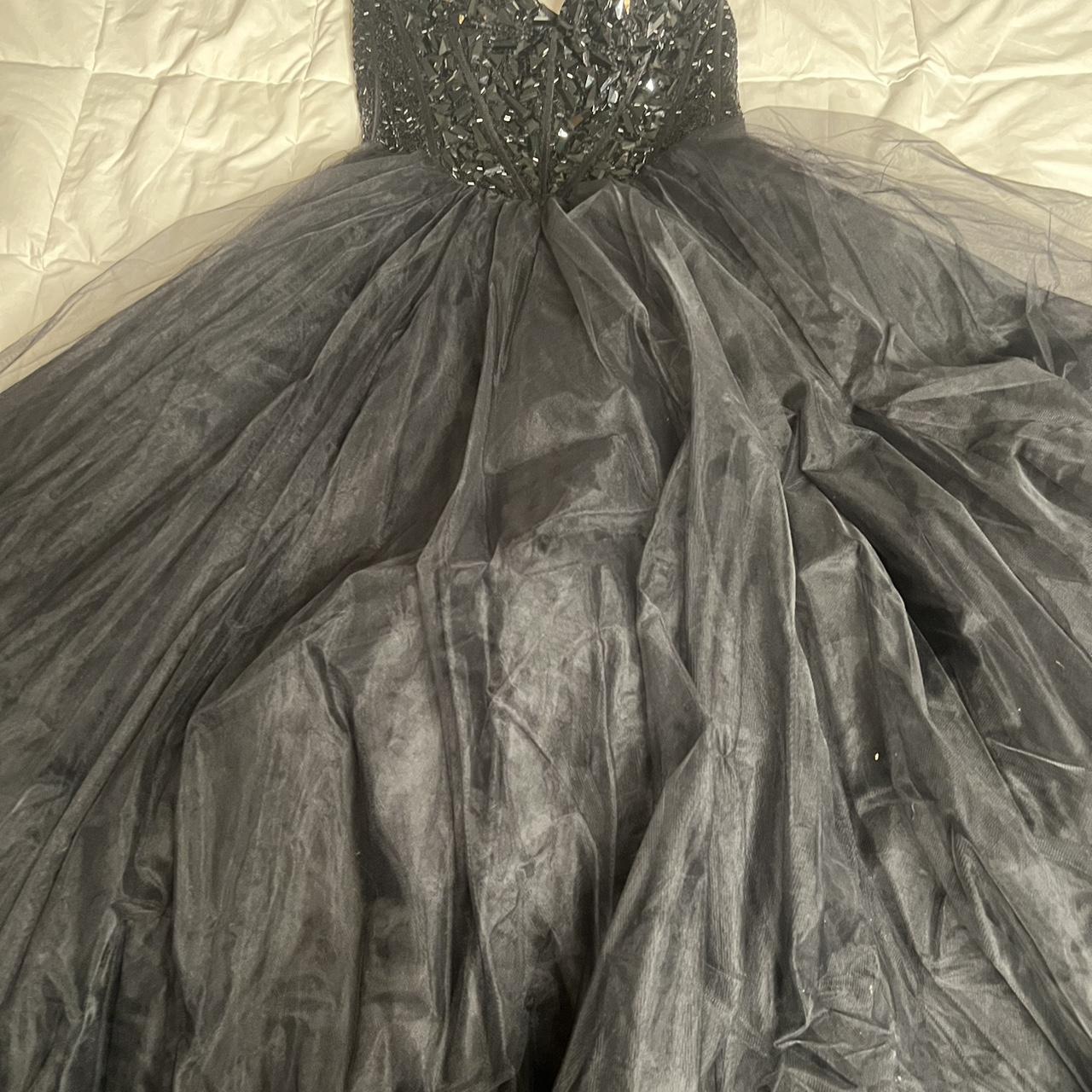 Boasting Gorgeous Rhinestone Short Black Dress