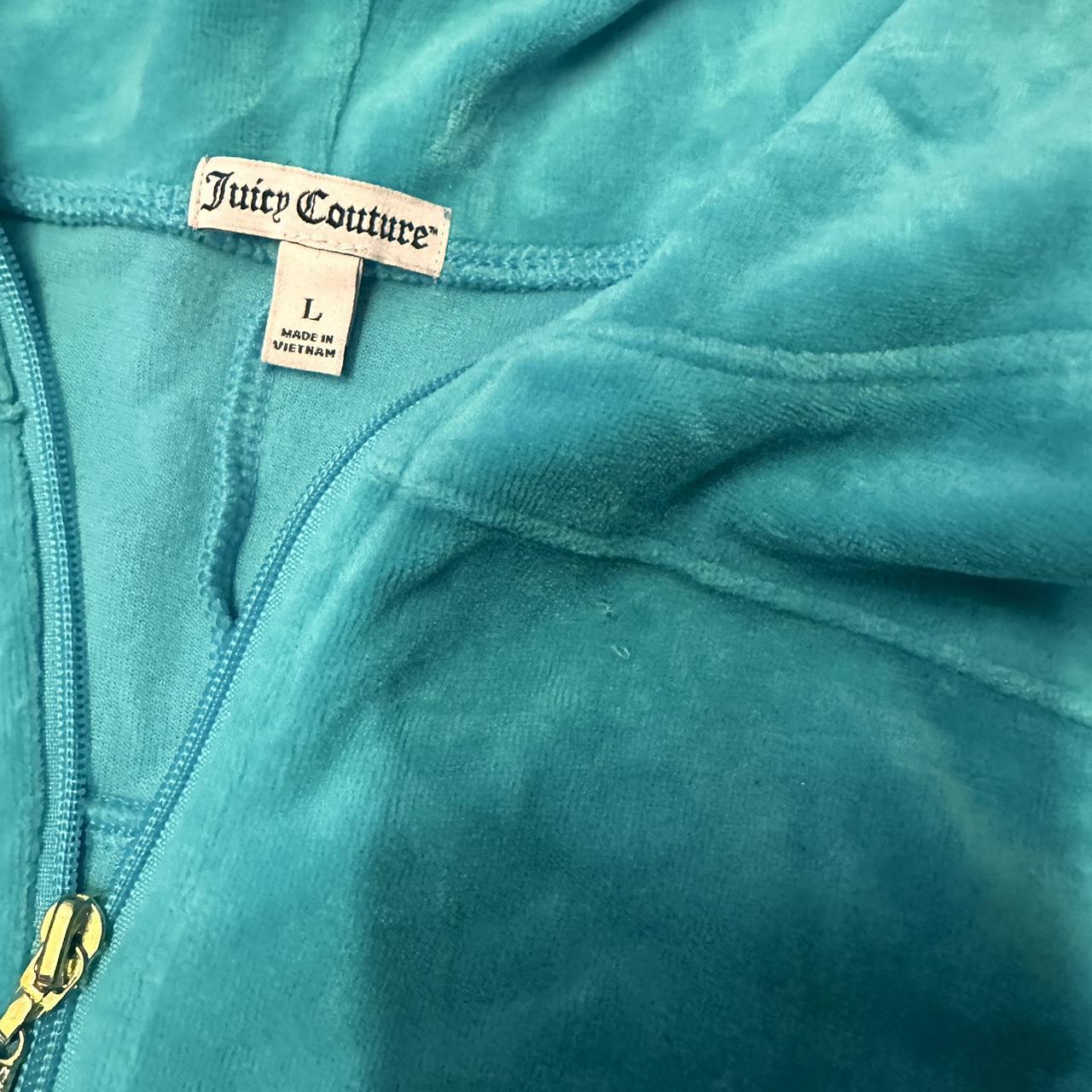 cute teal large juicy couture jacket with ‘j’... - Depop