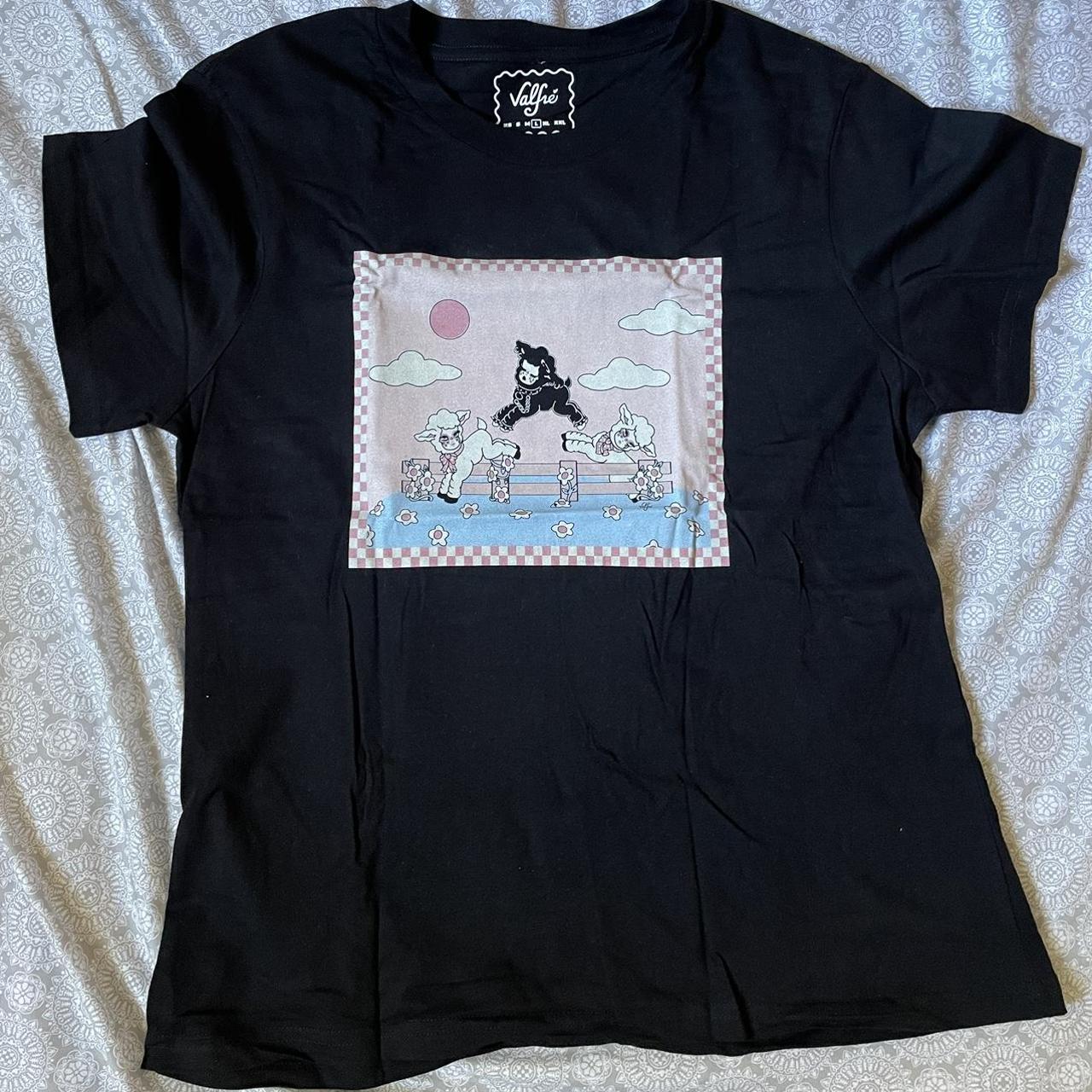 Valfre Women's Black and Pink T-shirt