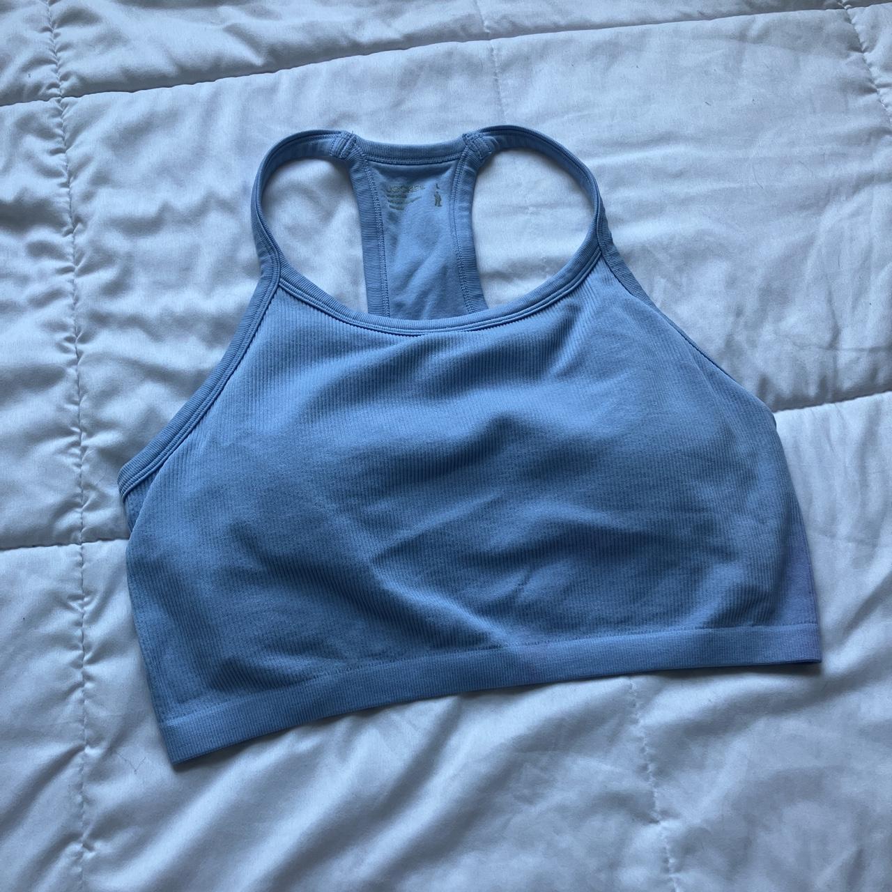 Baby Blue Racer Back Sports Bra