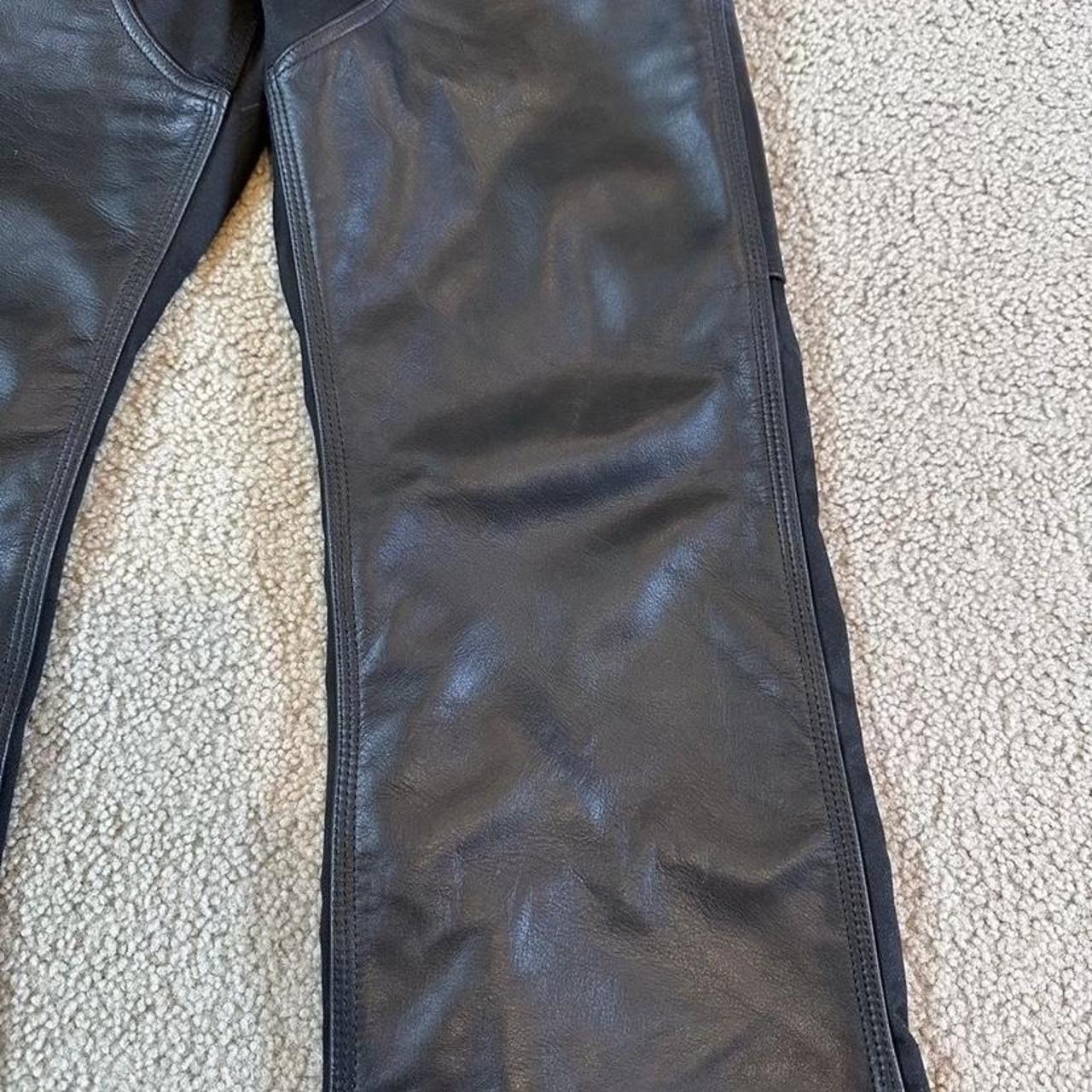 Vuja De Adagio Leather Trousers Size 1 9/10... - Depop