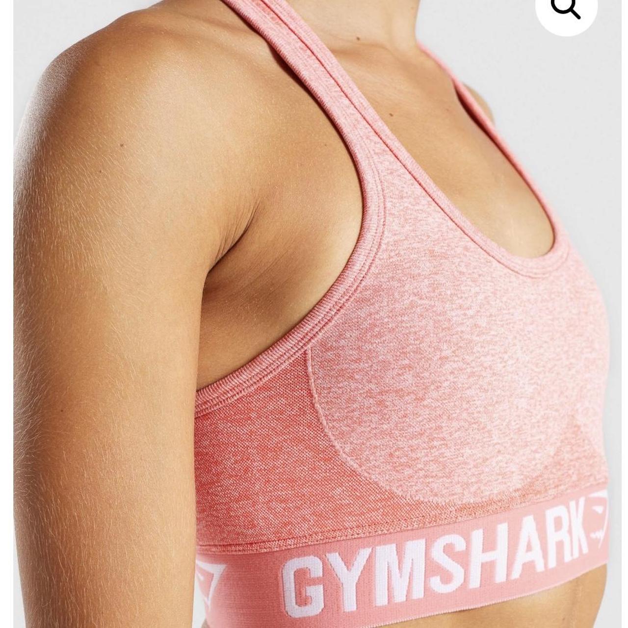 Gymshark Flex Sports Bra – Peach Coral L size, 10-12 - Depop