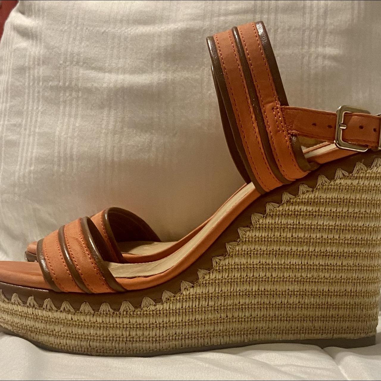 burnt orange wedges