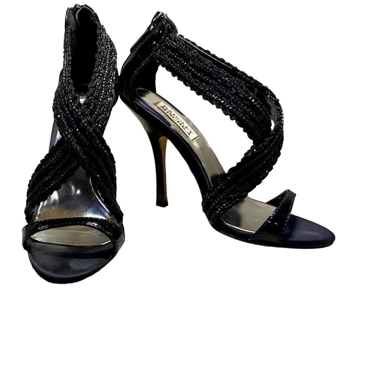 badgley mischka black heels