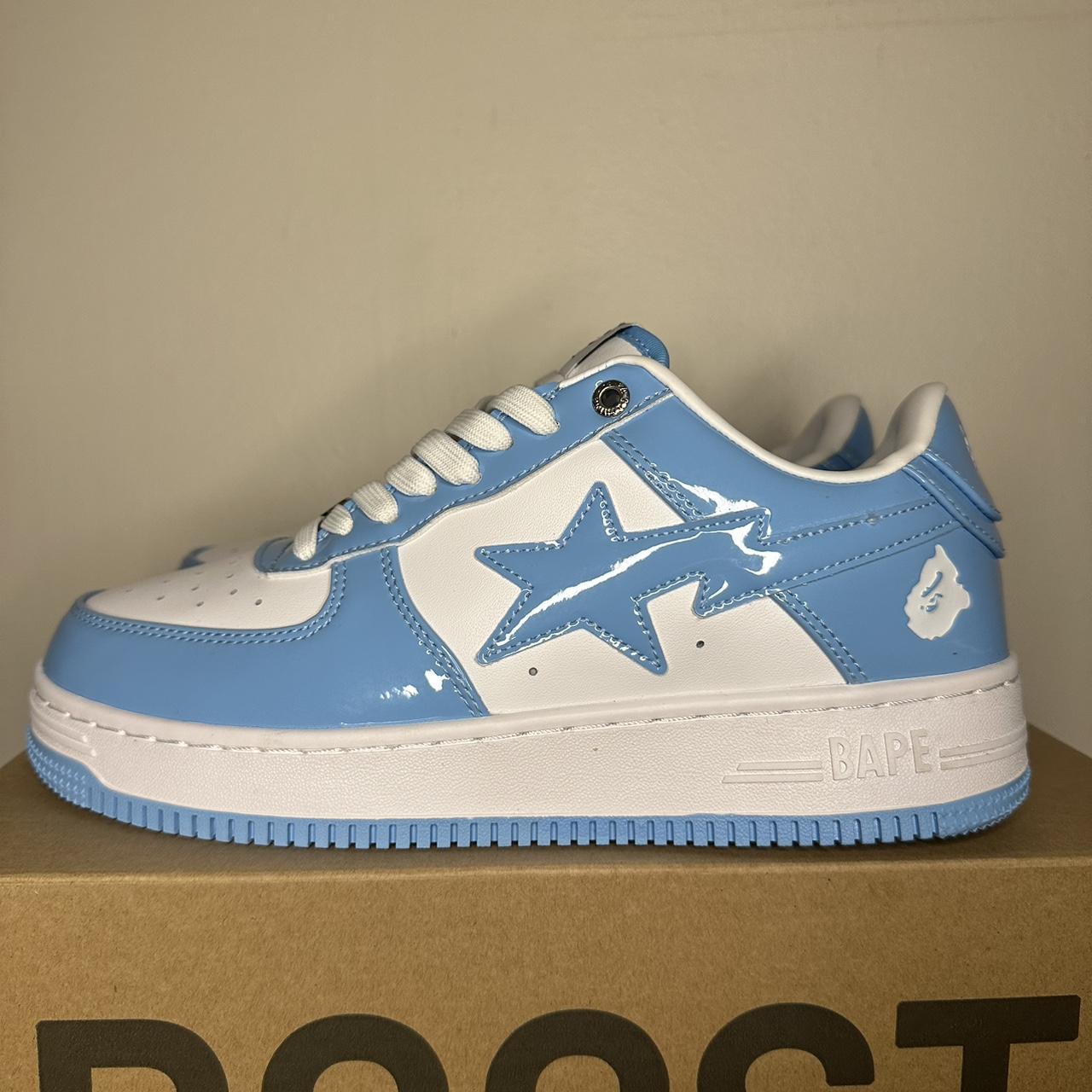 Blue Bapestas Size 9 US Shipped same day... - Depop