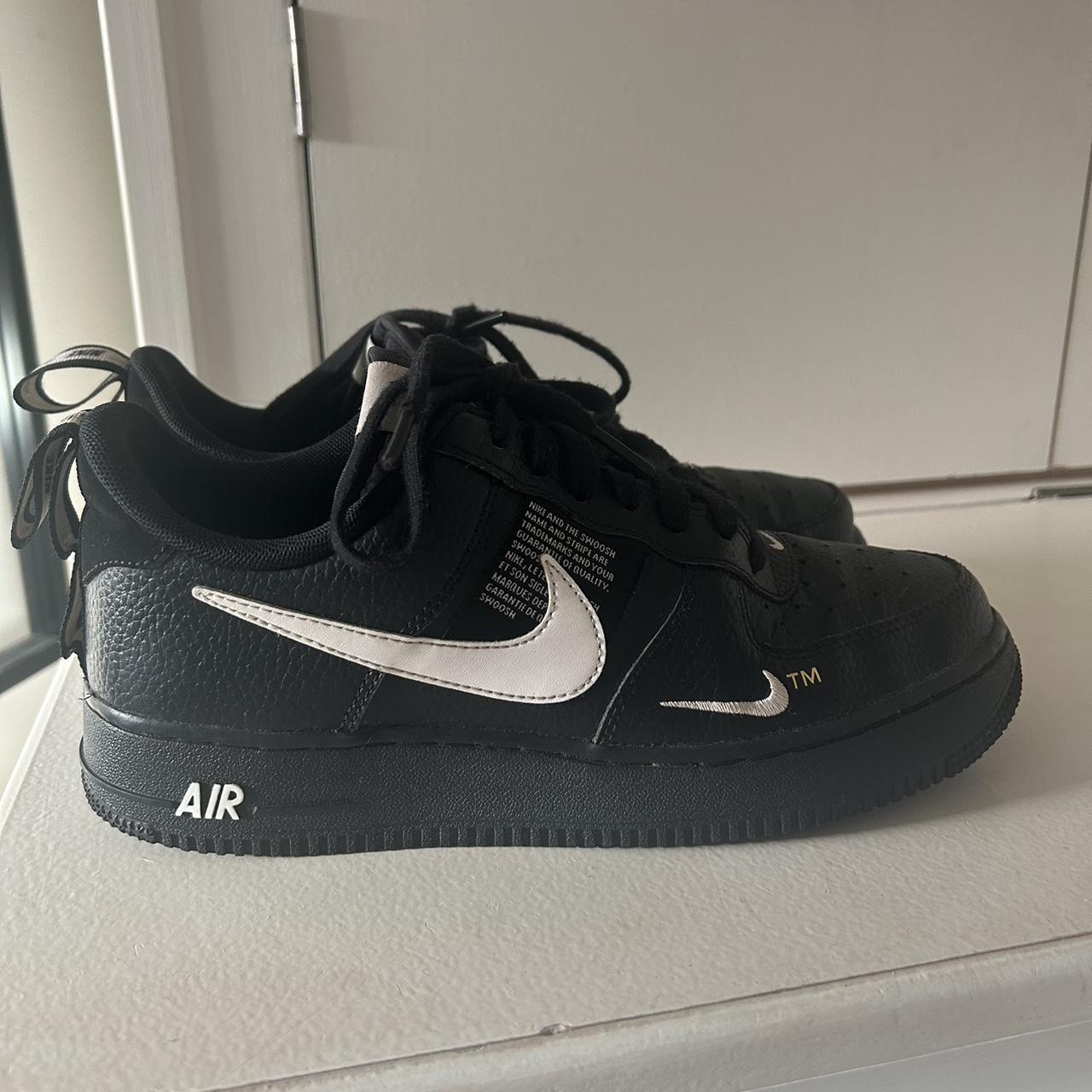 Size 6 Nike air force 1 Low utility black (Open to... - Depop