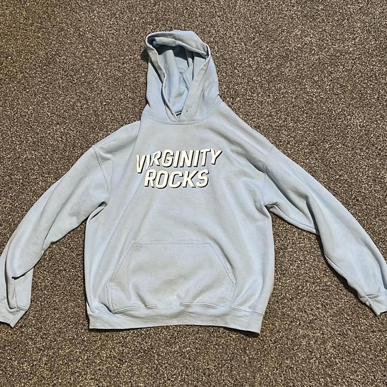 Blue virginity cheap rocks hoodie