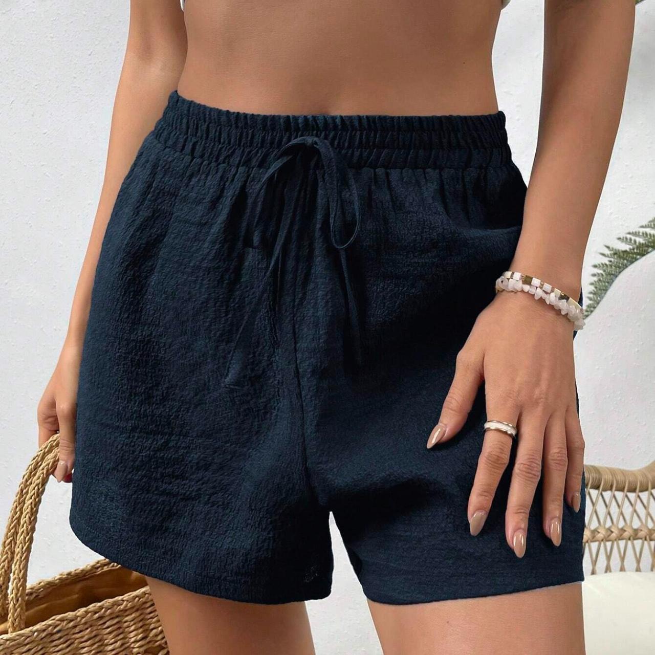 Solid Knot Waist Shorts 🩳💙 **Solid Knot Waist... - Depop